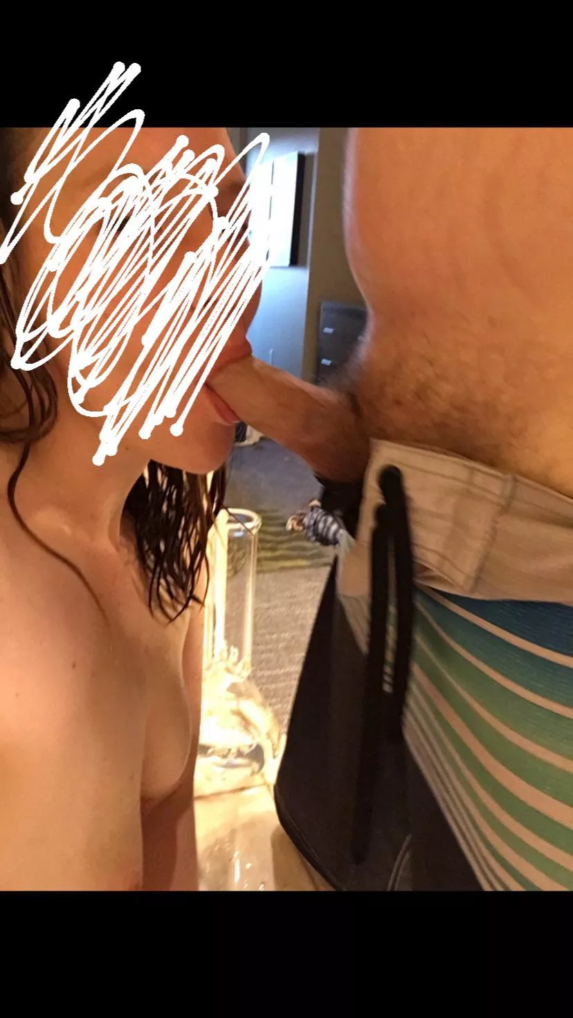 My wife wanted to blow me at the pool party