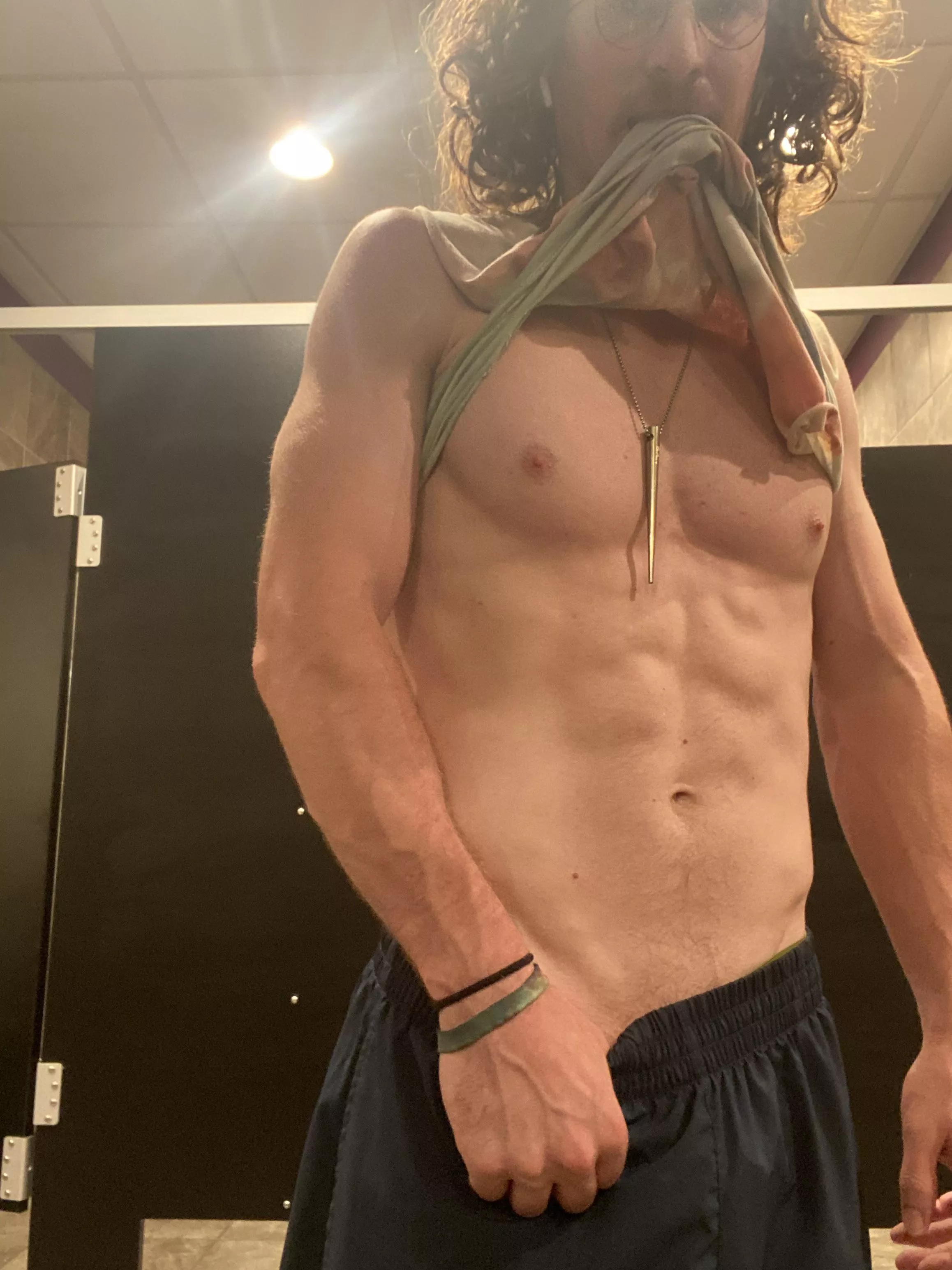 [M]y workout got a little sweaty had to cool off