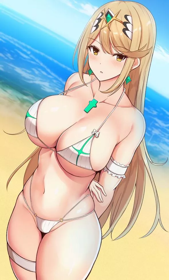 Mythra at the beach (Day 2)