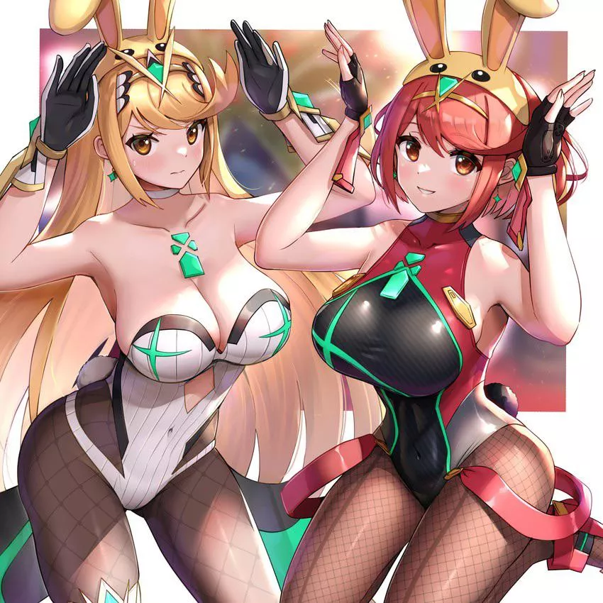 Mythra & Pyra bunny suits