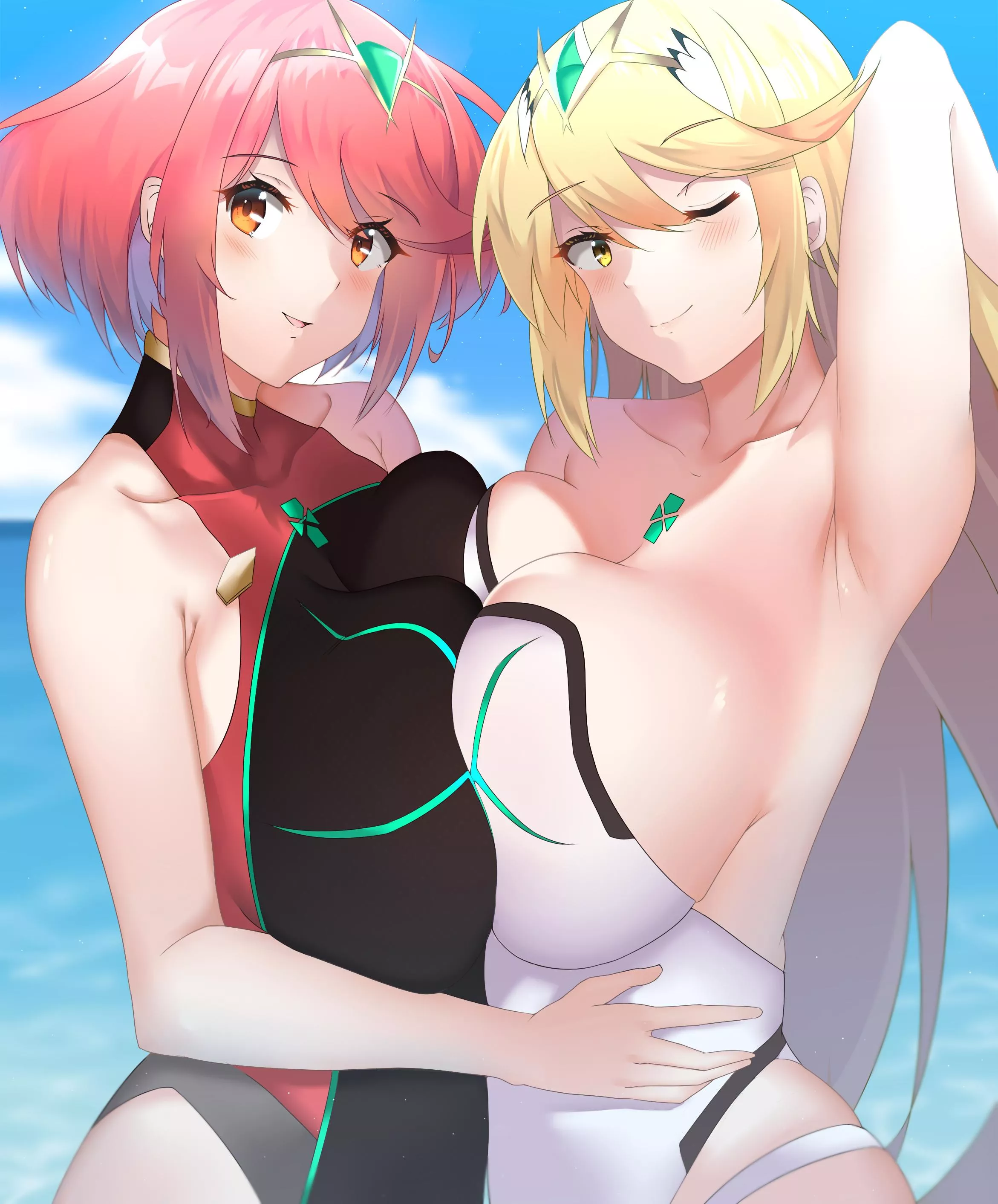 Mythra & Pyra's Beach Photo