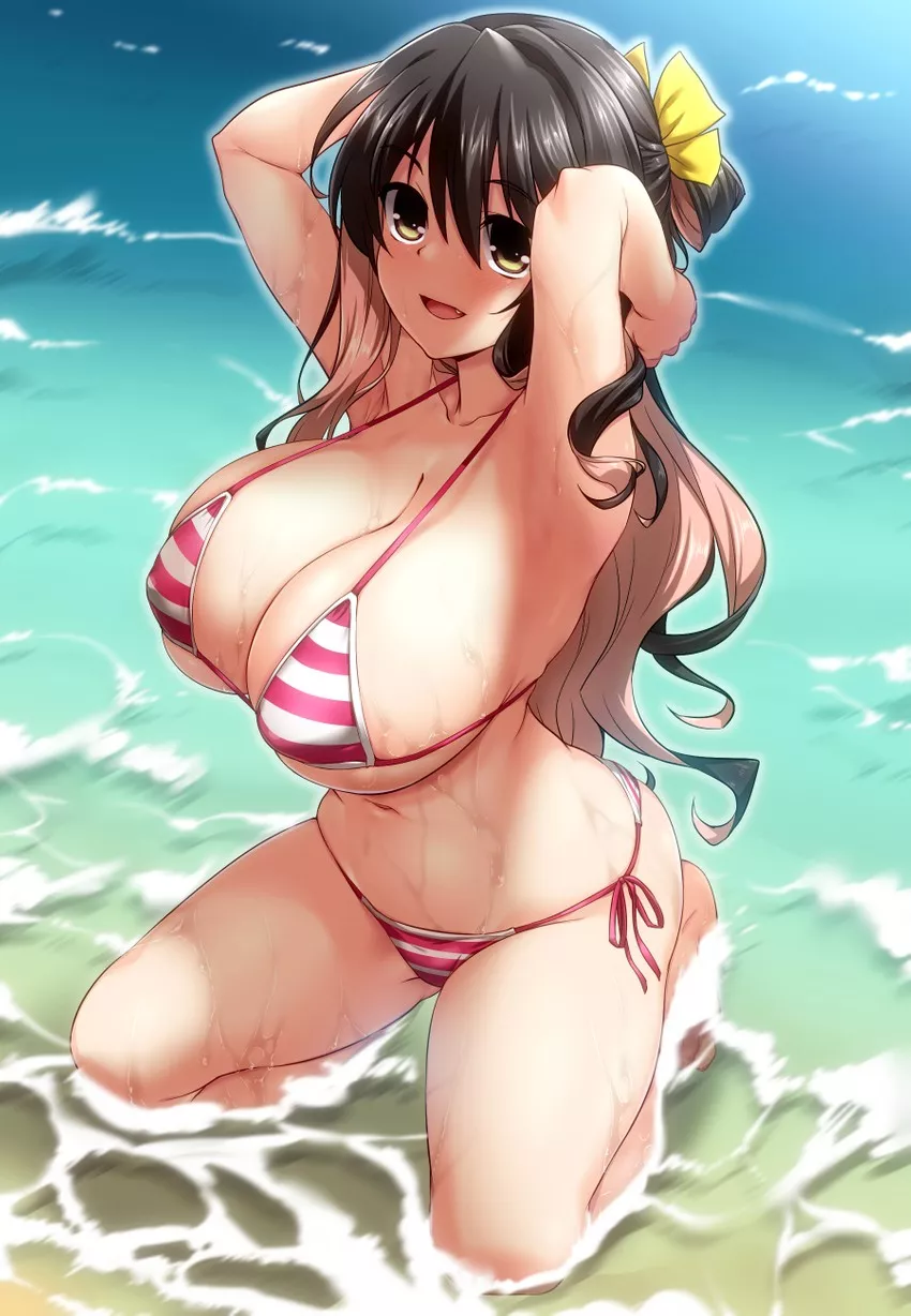 Naganami's naughty swimsuit