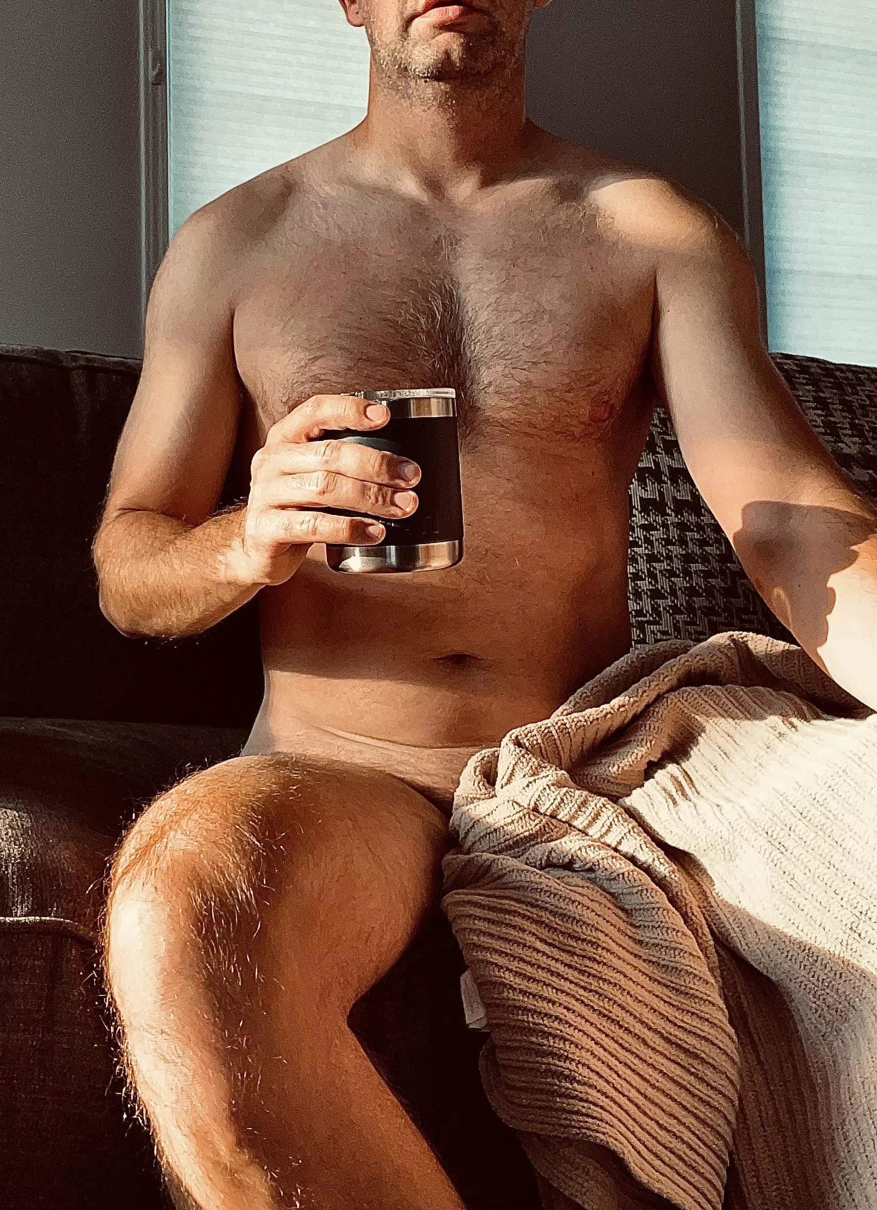 Naked coffee on the couch, would anyone like to join me?