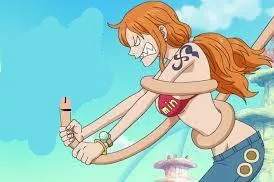 Nami jerks off luffy aggressively