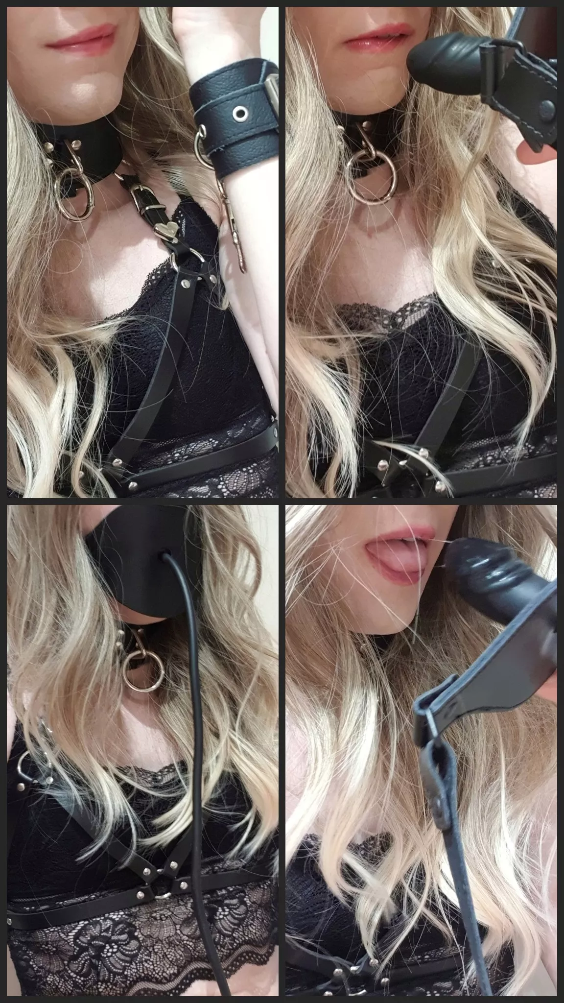 [NB] My inflatable cock gag is one of my favourites, it's so intense it drives me wild 🤤