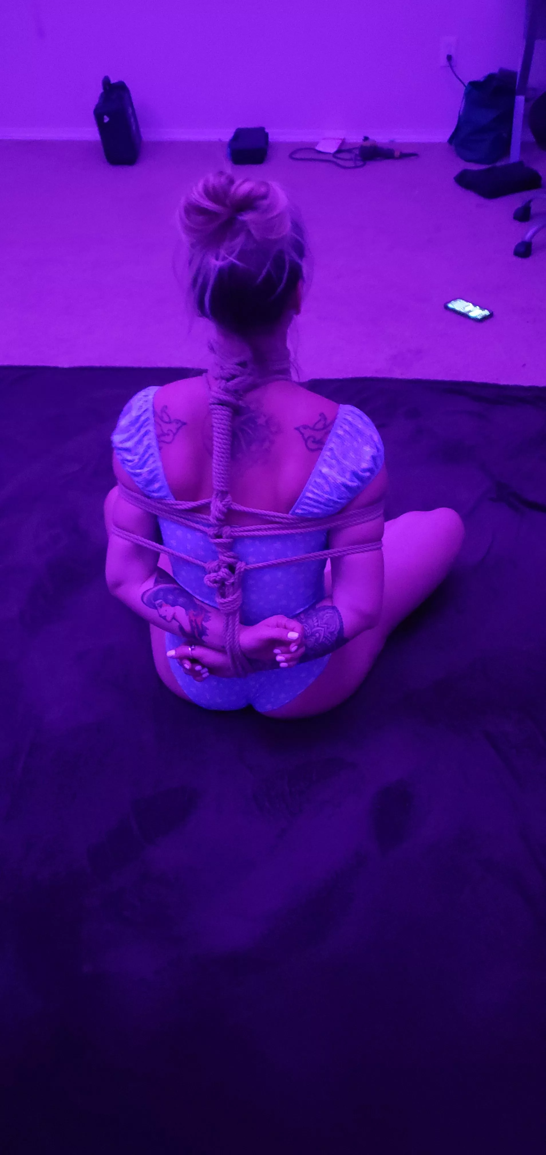 Necks are a new thing for my rope. To be respected and treated tenderly, but wow, how sexy to be bound by the throat...