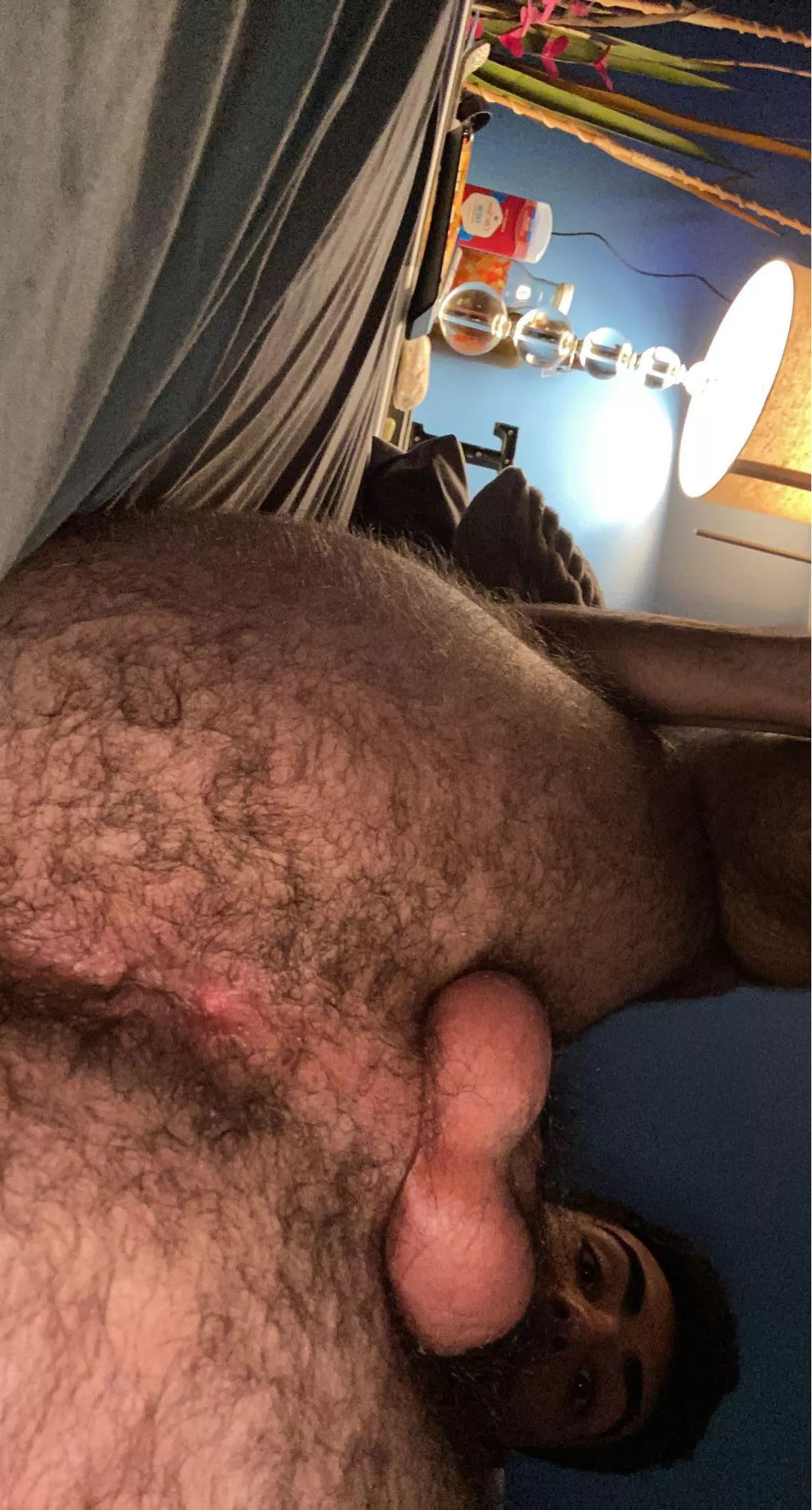 Need someone to lick my hairy hole and widen me up