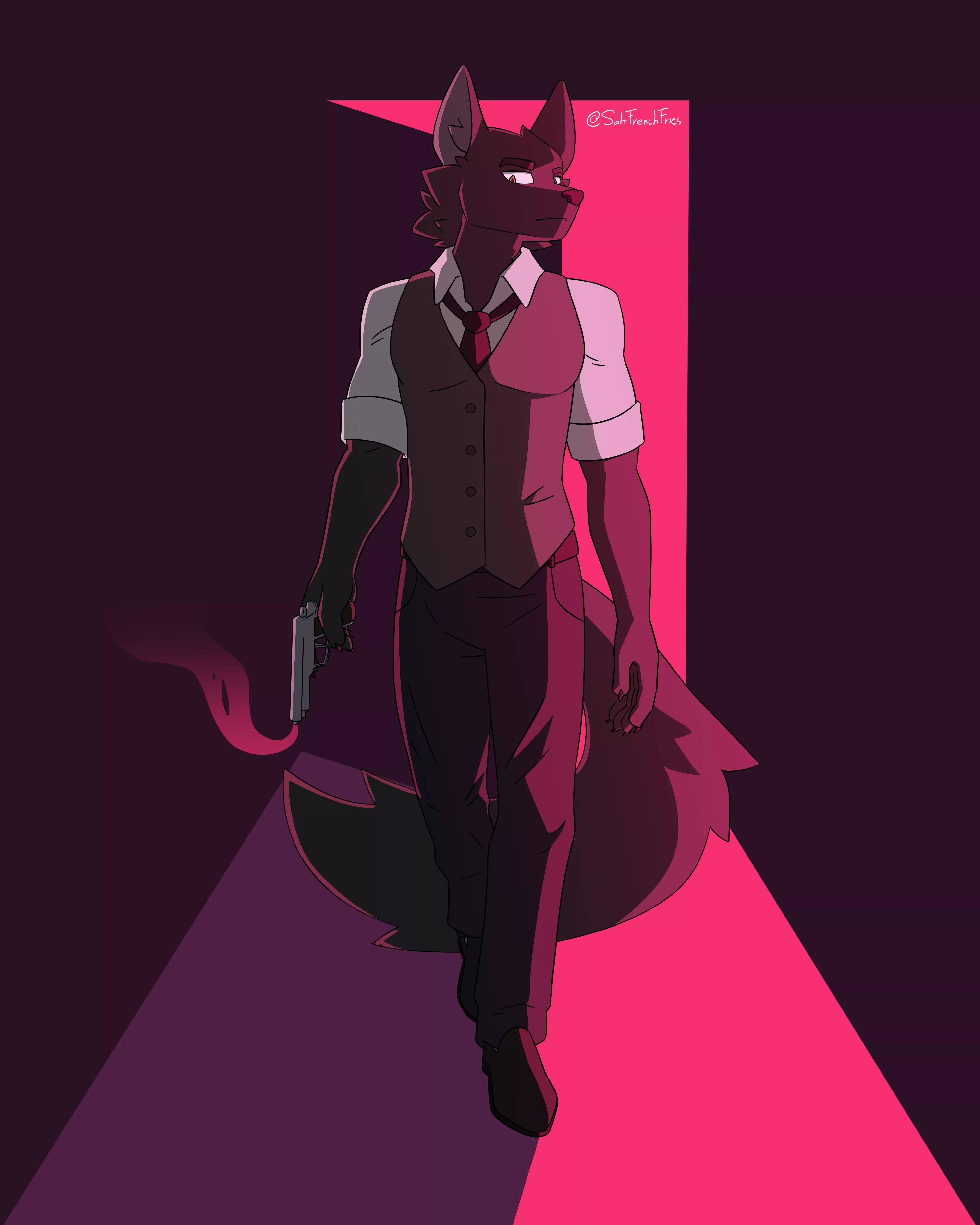 Neon lights (art by me @saltfrenchfries on twitter)