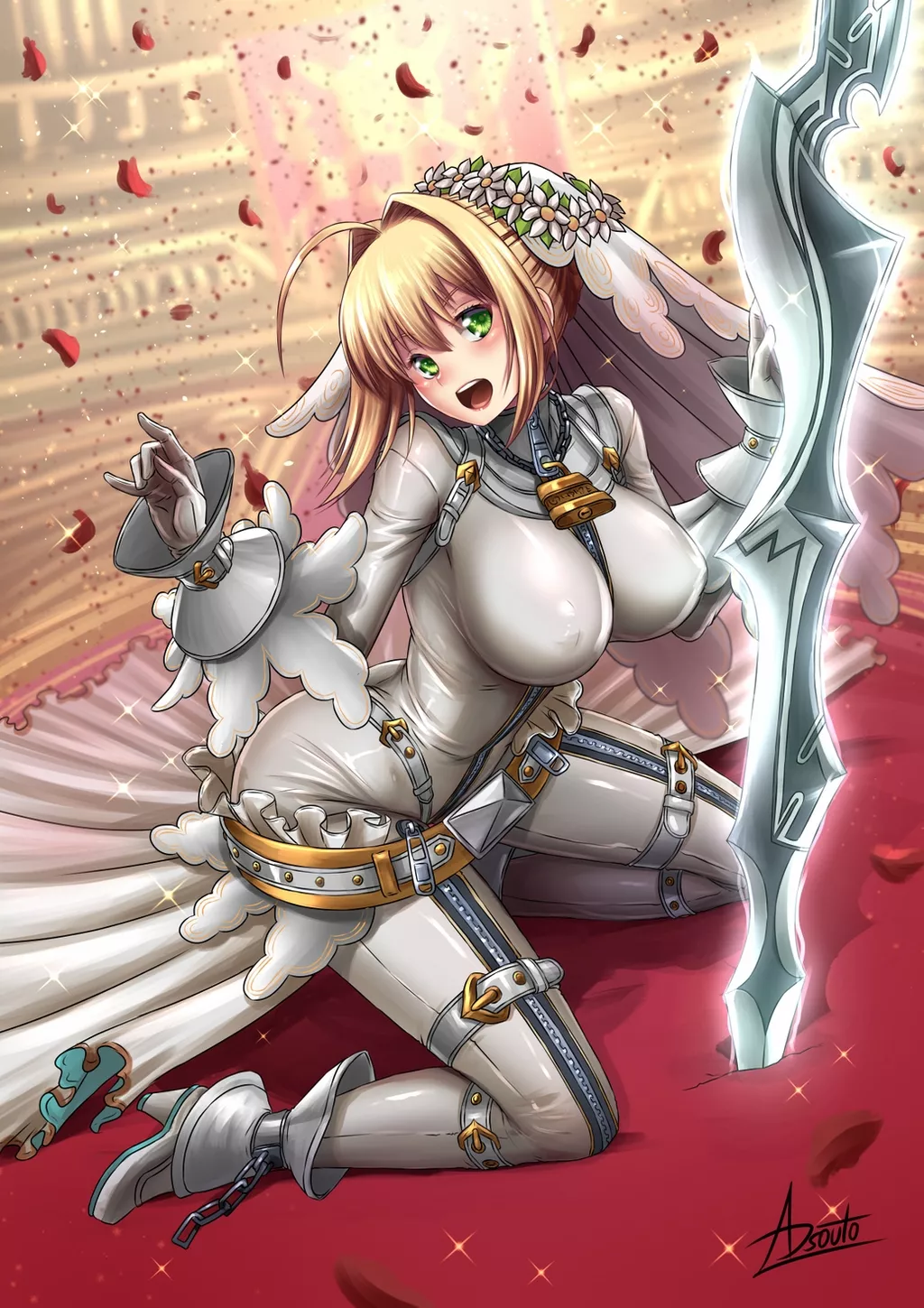 Nero Claudius Bride Skin-Tight Bodysuit (Adsouto) [Fate]