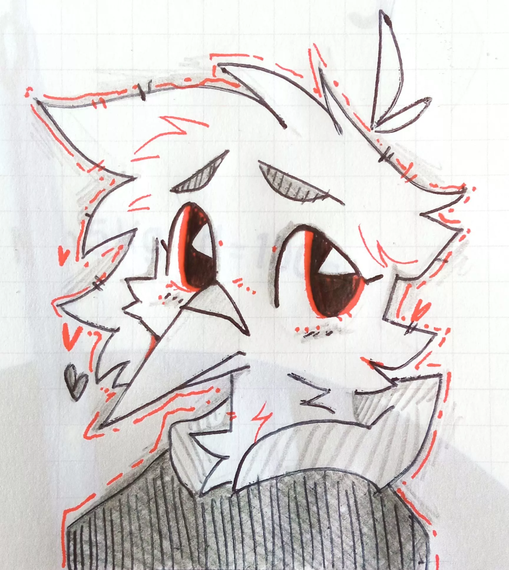 nervous birb - art by me