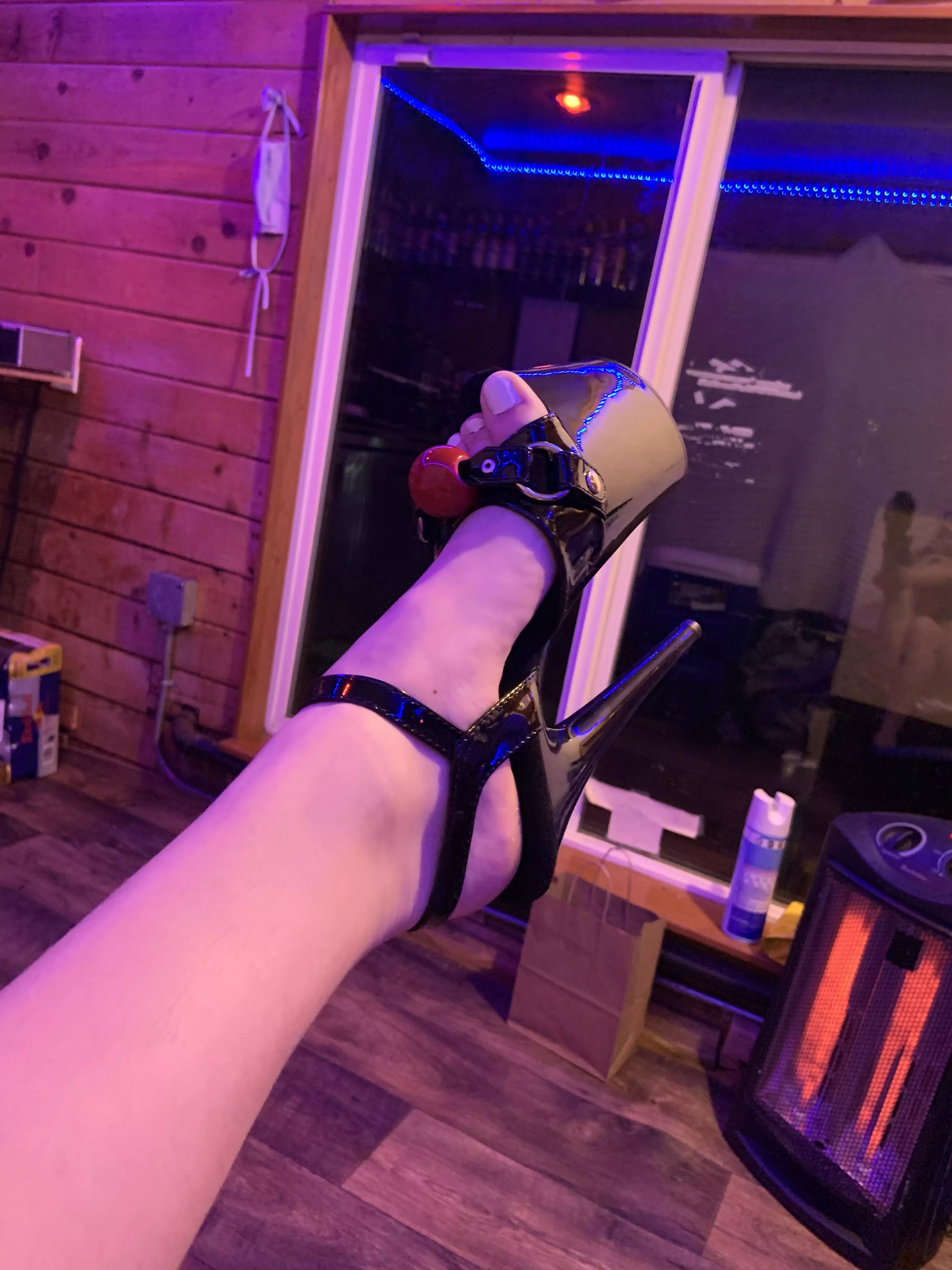 new heels from a sub ðŸ˜ should I have him lick them clean after the heel goes up his ass?