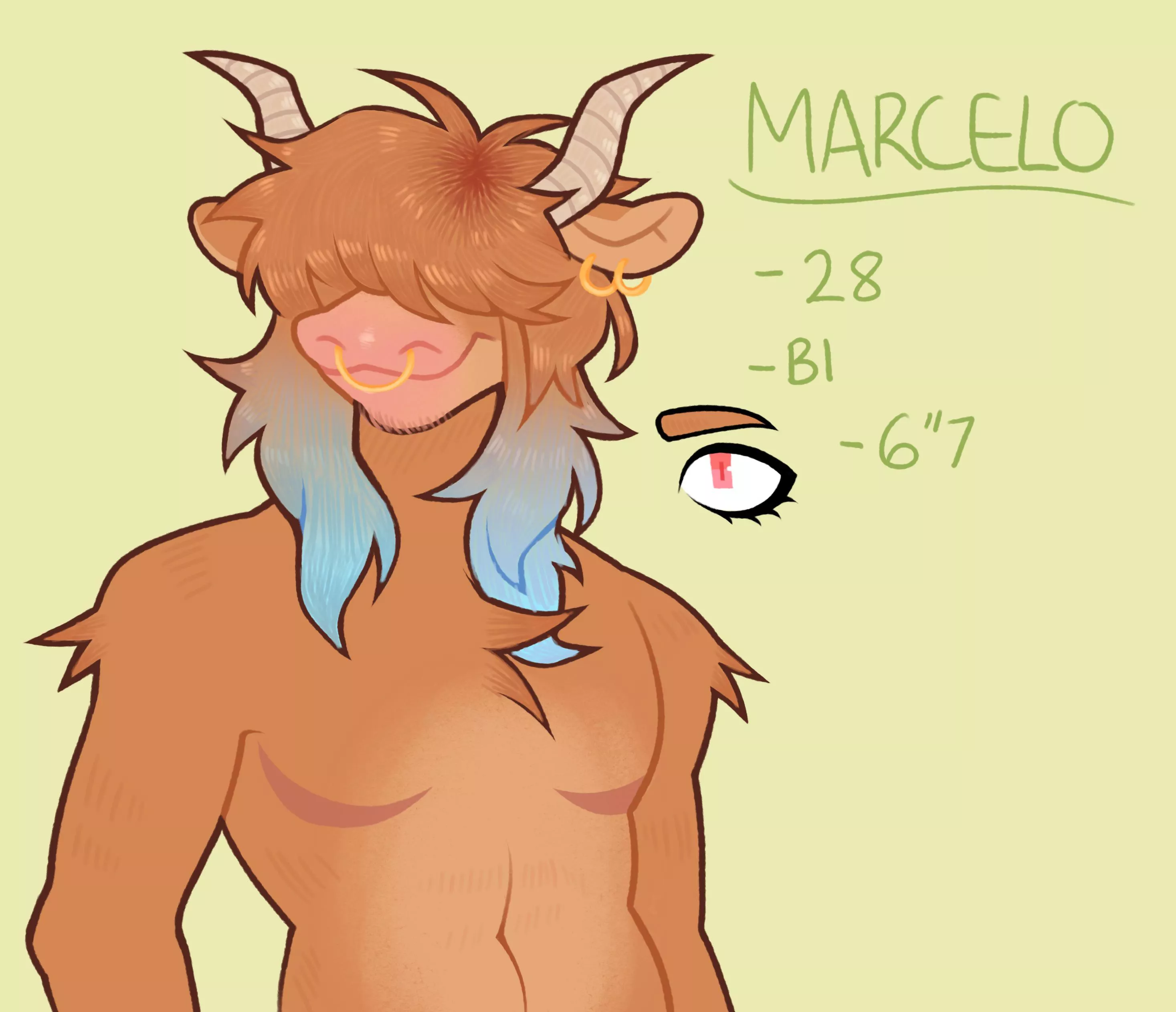 New oc again! Marcelo, or Mars bar as a nickname (kindly named by my friend || also commissions are open!)