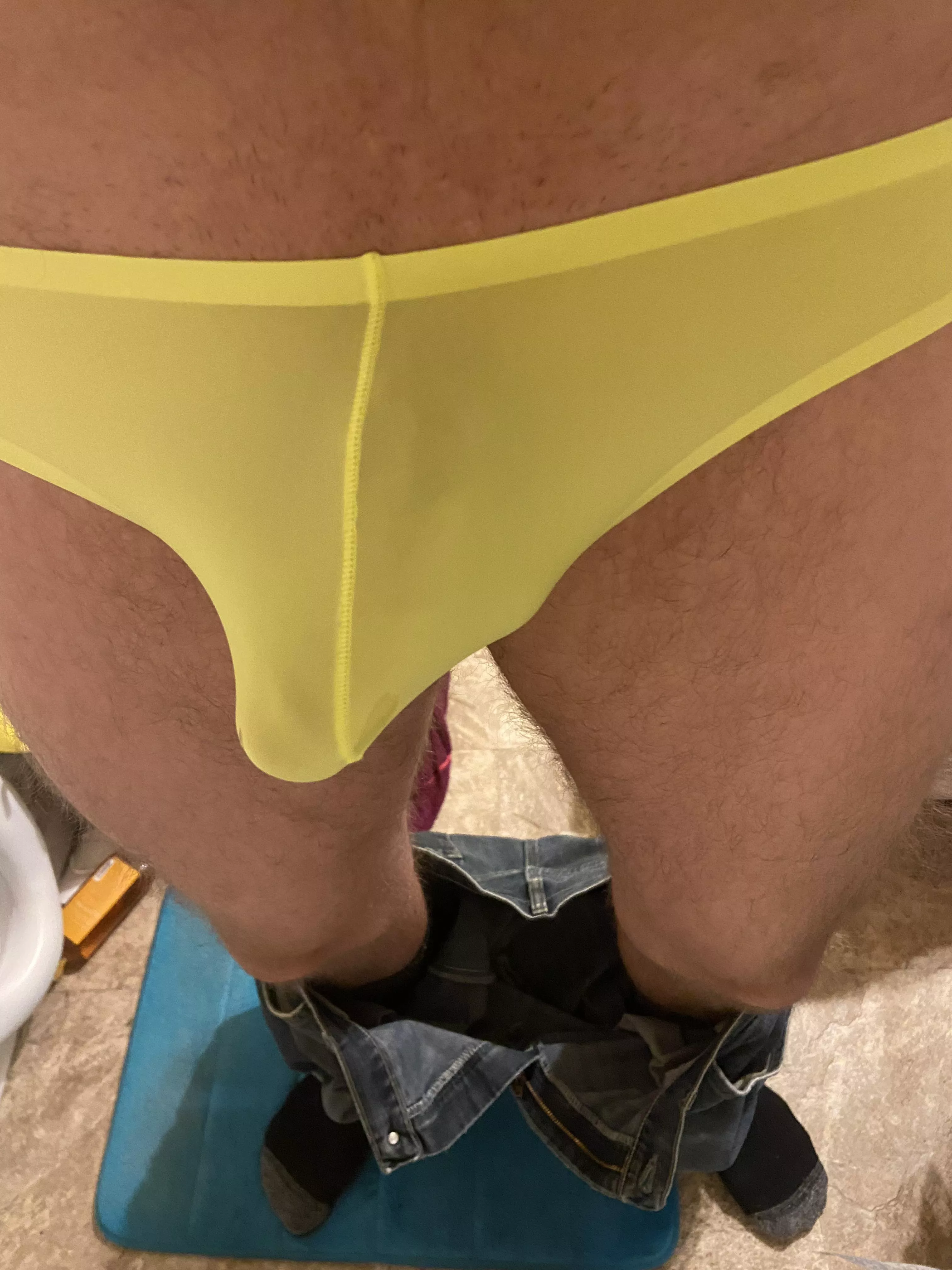 New thong morning wood