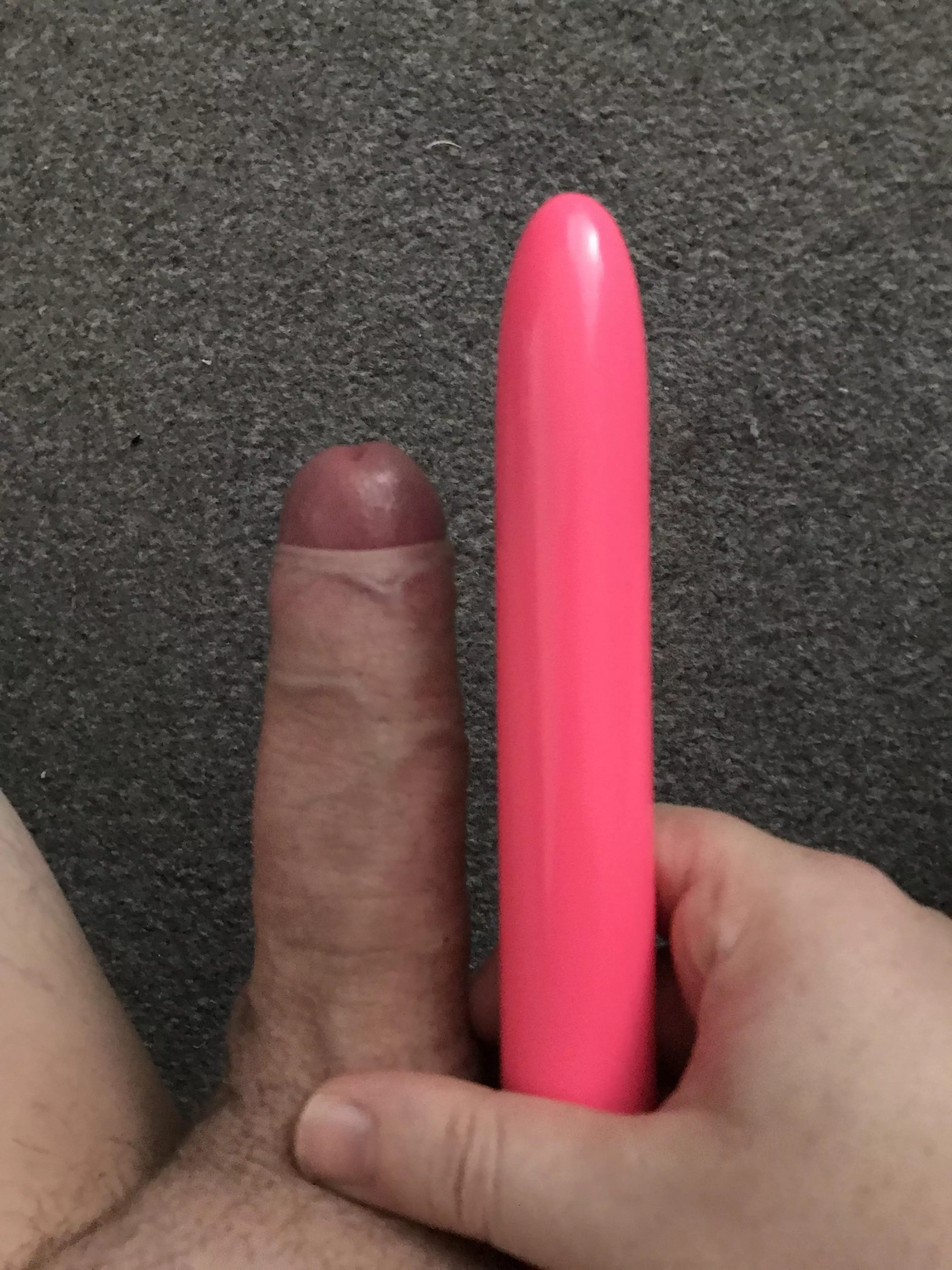 Next to my girlfriend’s six inch vibrator