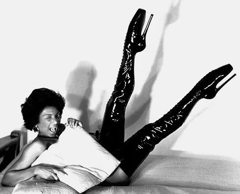 Nichelle Nichols modeling for a catalog, long before Star Trek