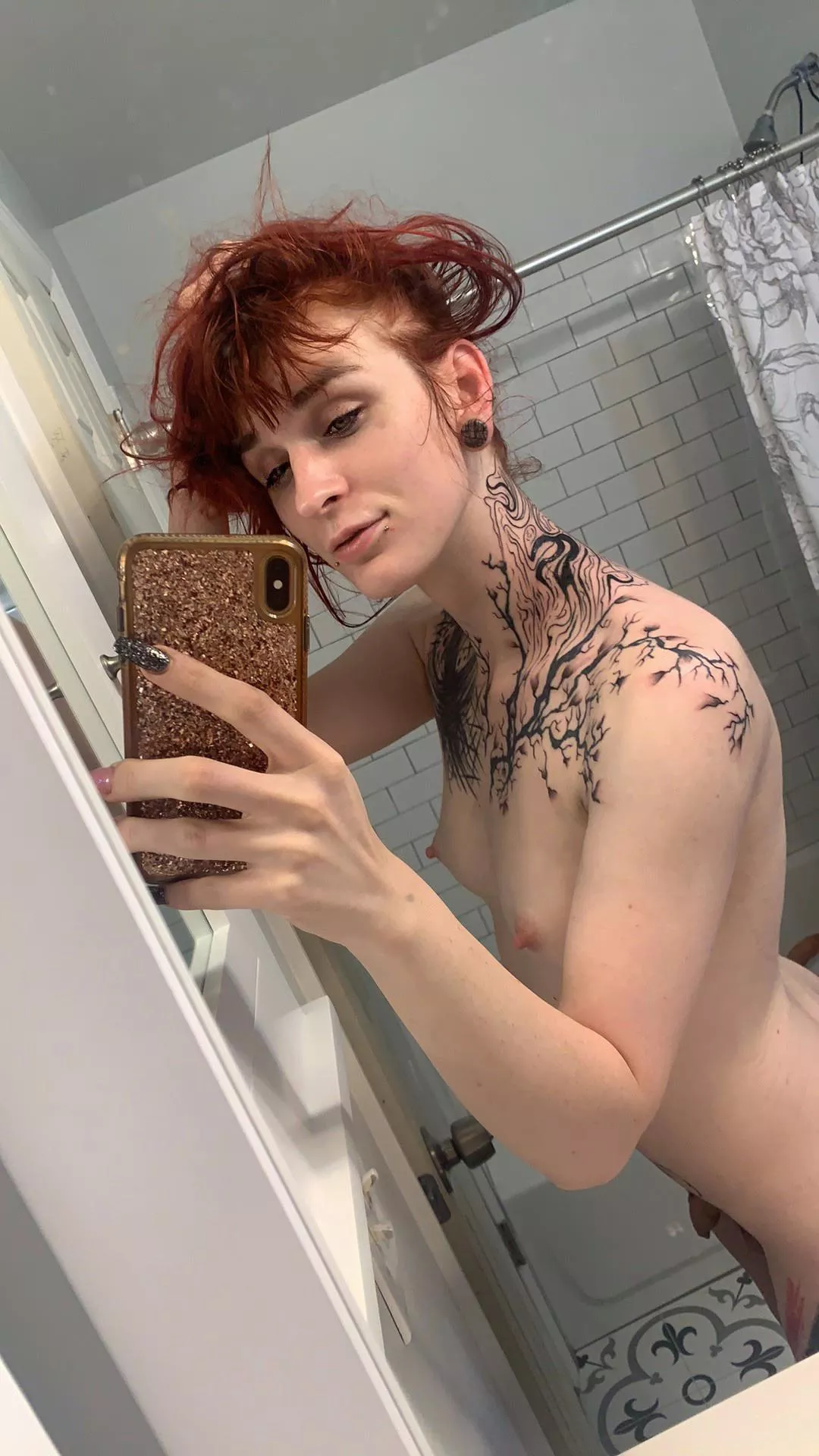 No makeup and new ink