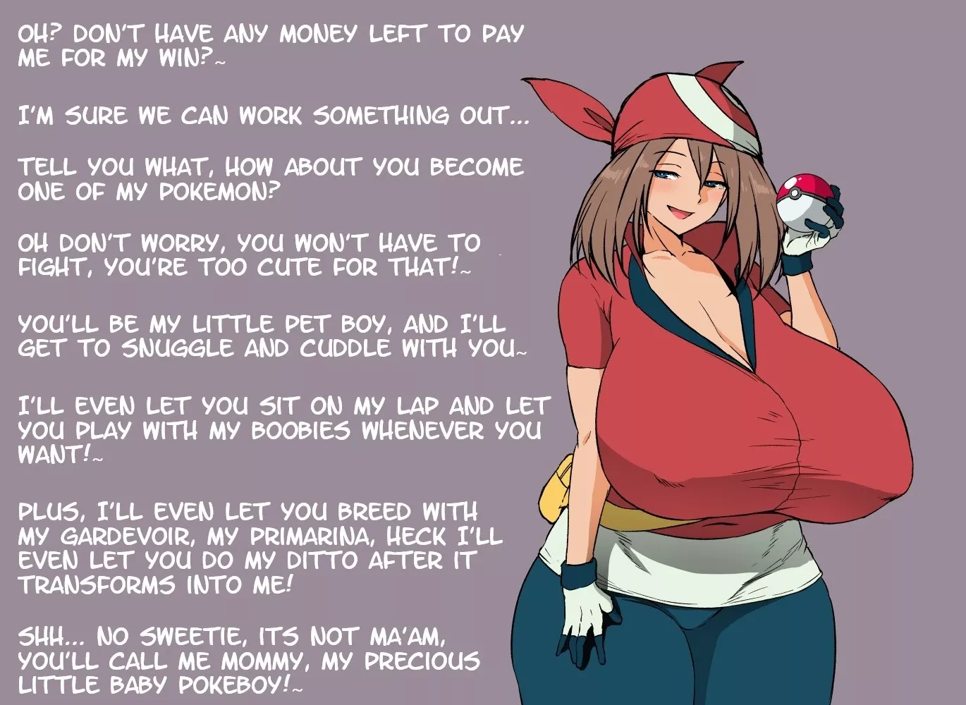 Nooo! I don't wanna be a Pokemon! ...Being a Pokemon is not so bad actually... [Slavery] [Pokemon breeding] [Coddling] [Call me Mommy]