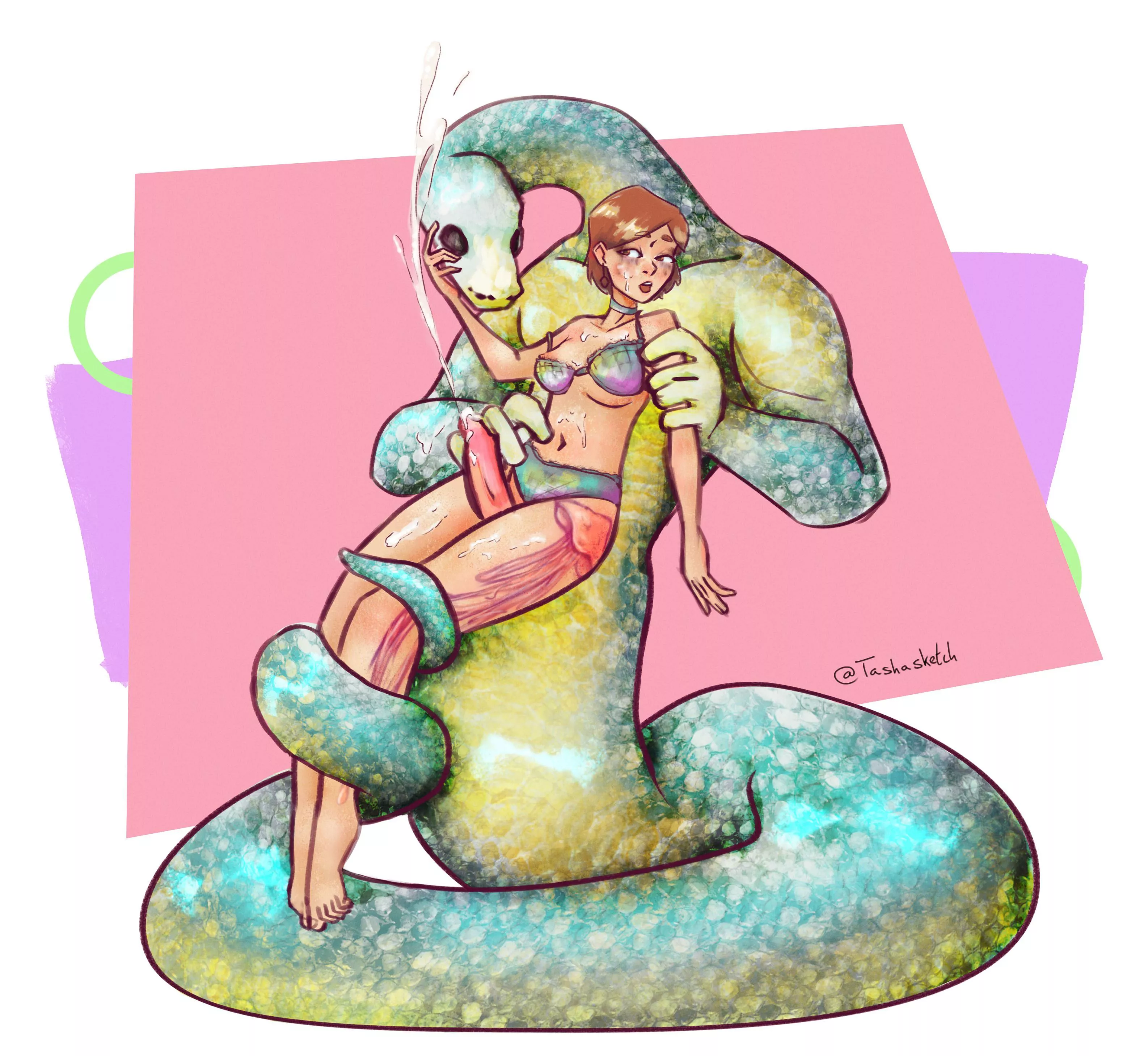 Not enough love for snex (snake sex) here [TashaSketch]