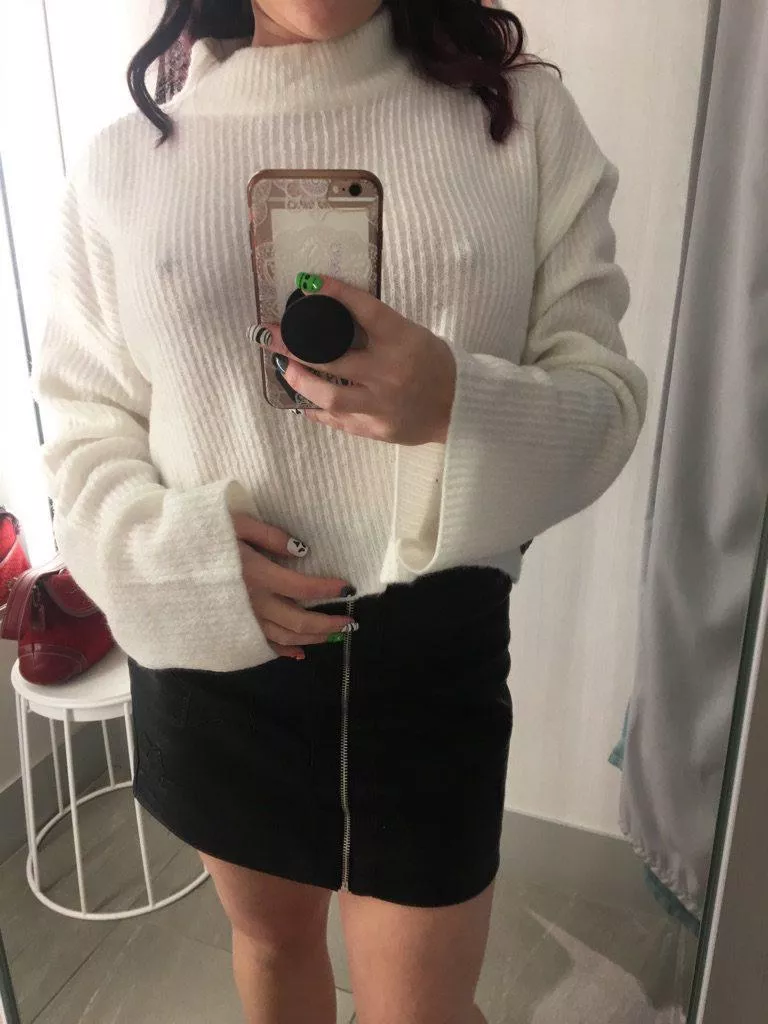 Not even this knit sweater could contain them!