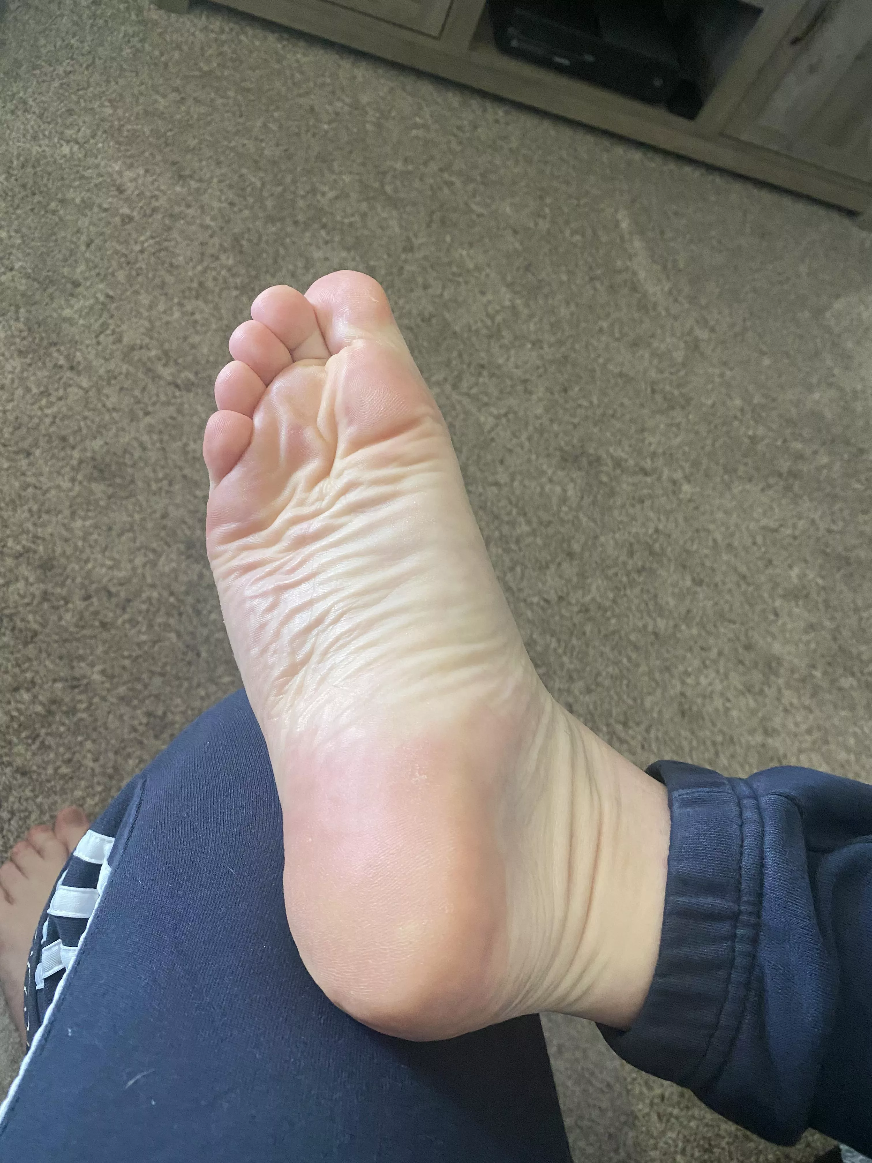 Nothing fancy, just my foot!