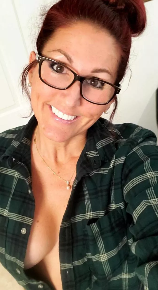 Nothing like a soft flannel shirt against your skin! [f,49]