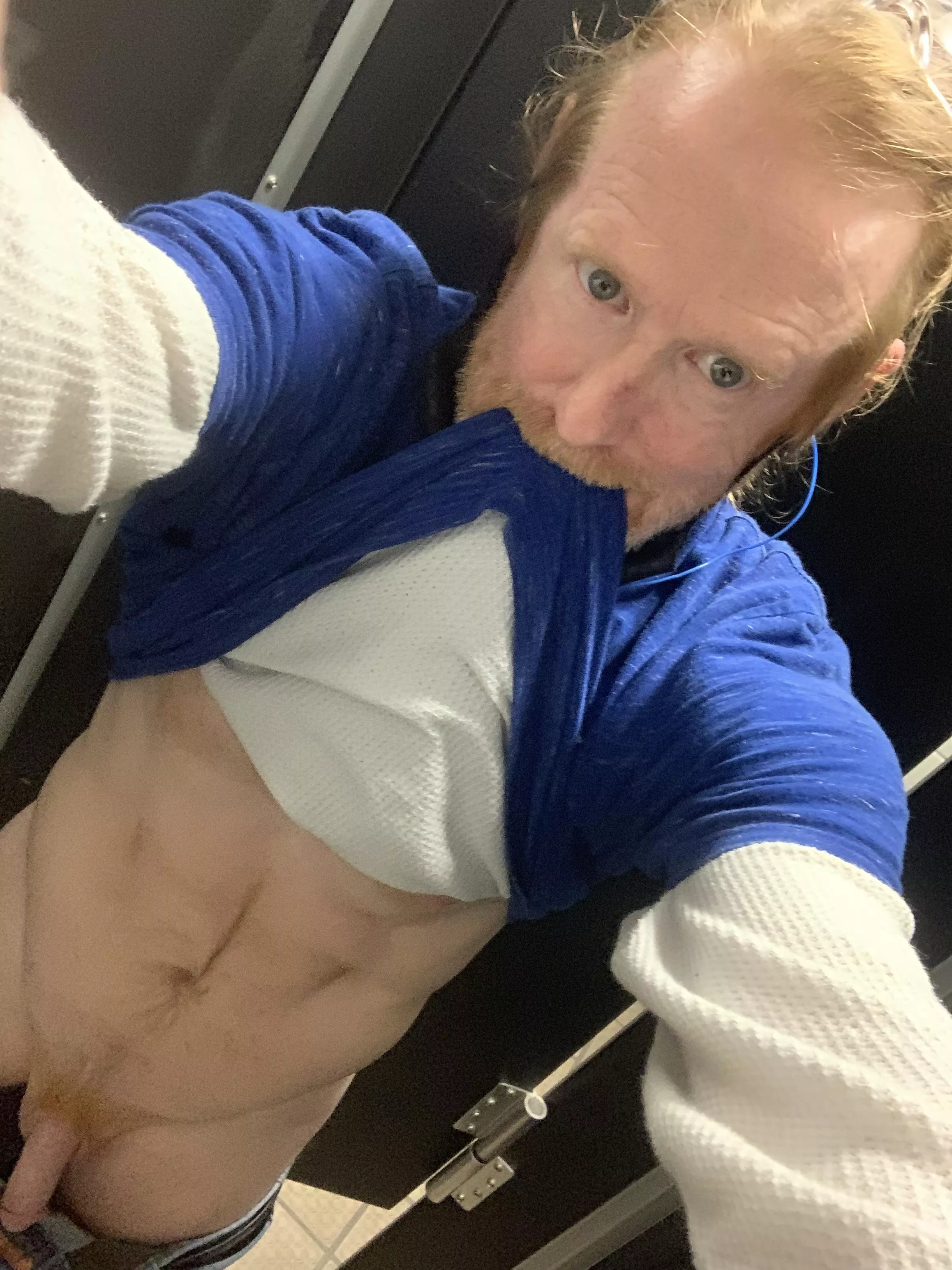 NSFW (49) Ginger Dad feelin hornier than usual at work too, what to do, what to do