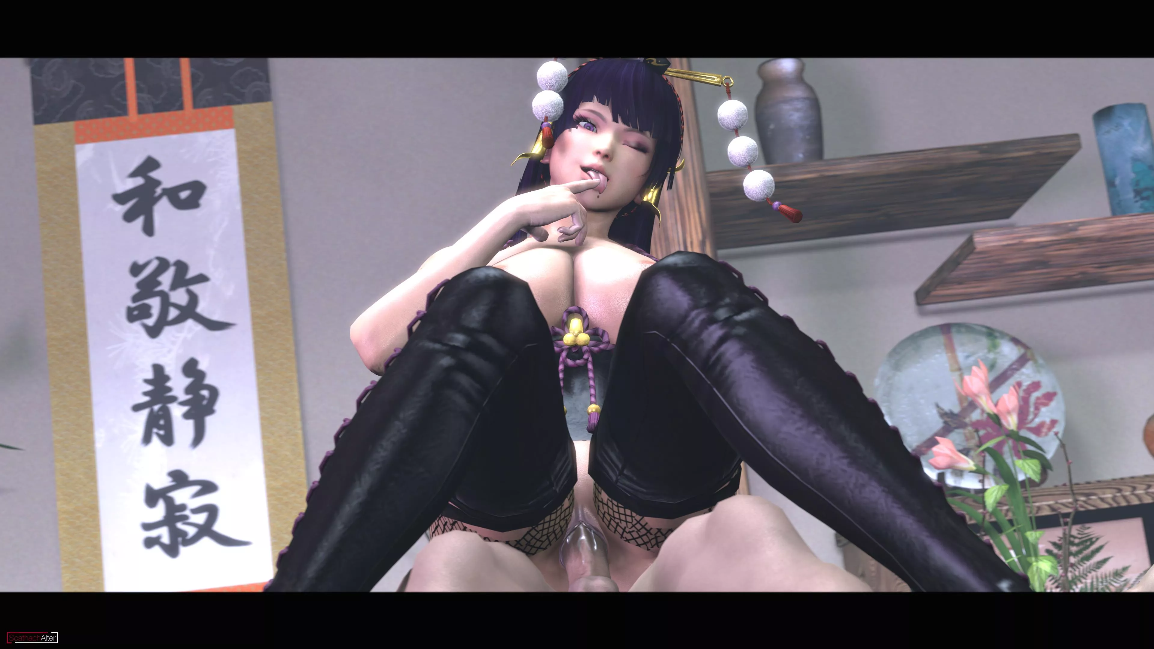 Nyotengu In Control (ScathachAlter) [Dead or Alive]