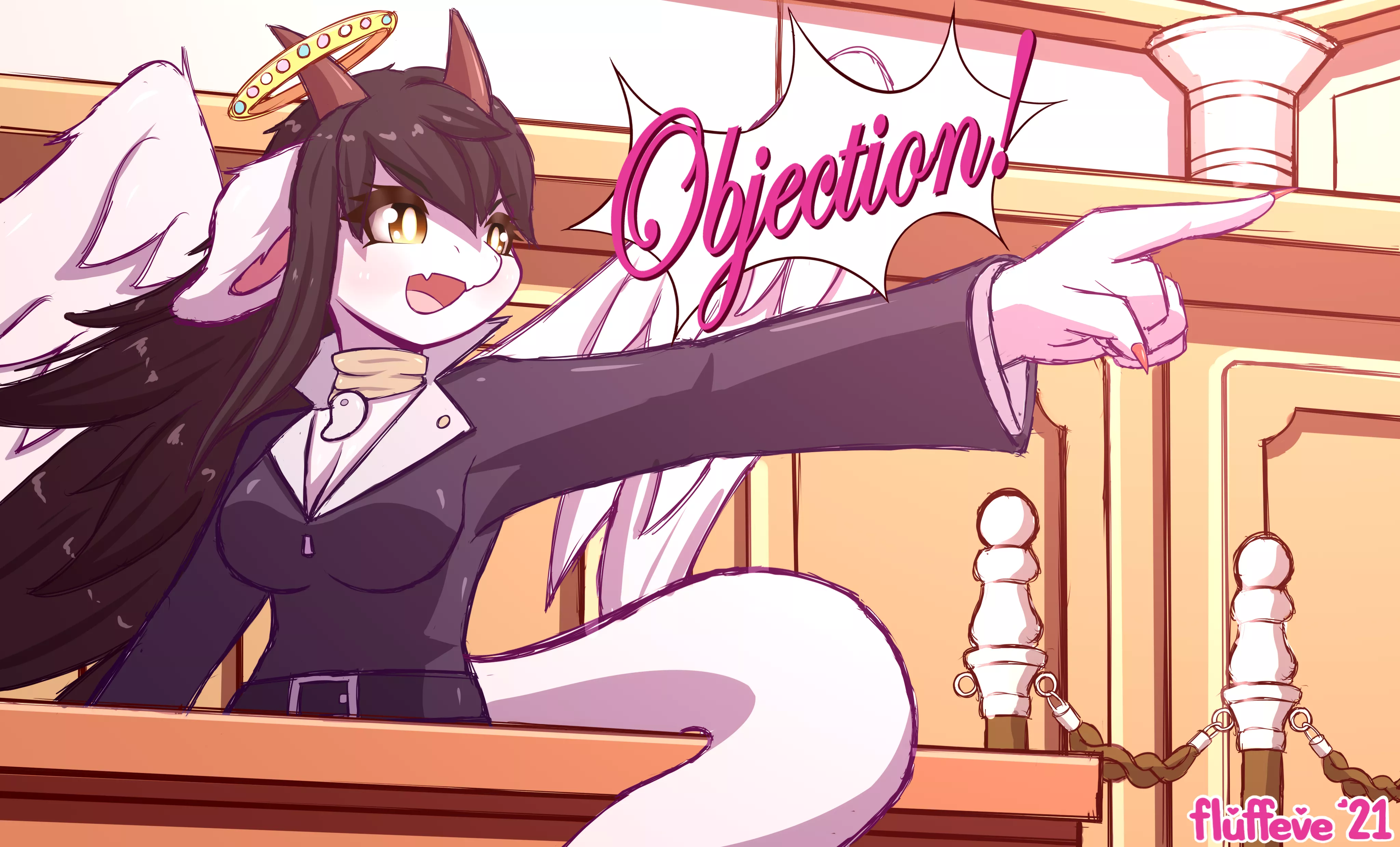 Objection! ✨ (Art by me: @fluffeve on Twitter)