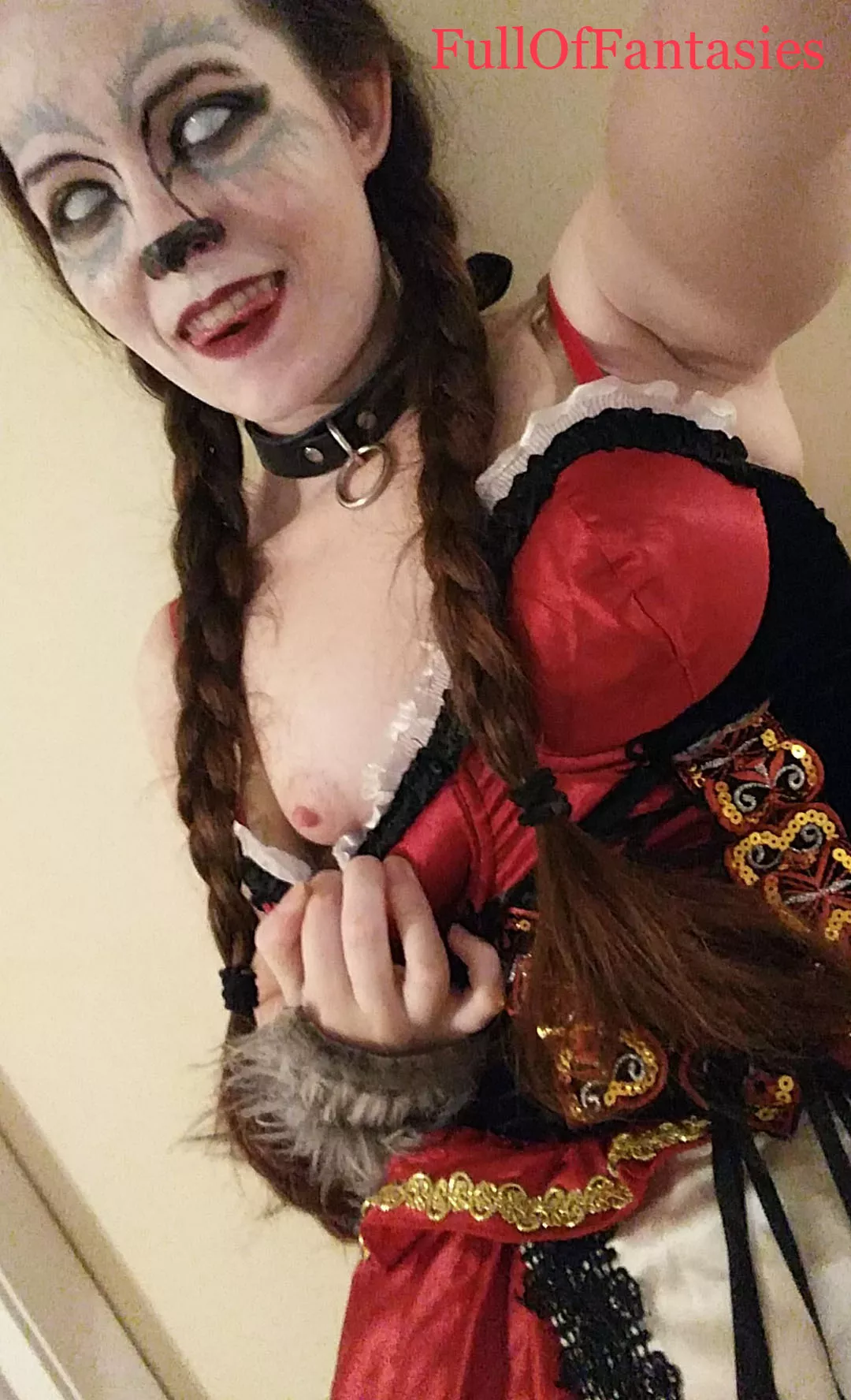 [OC] Celebrating Halloween all month, here's my creepy-sexy red riding hood!