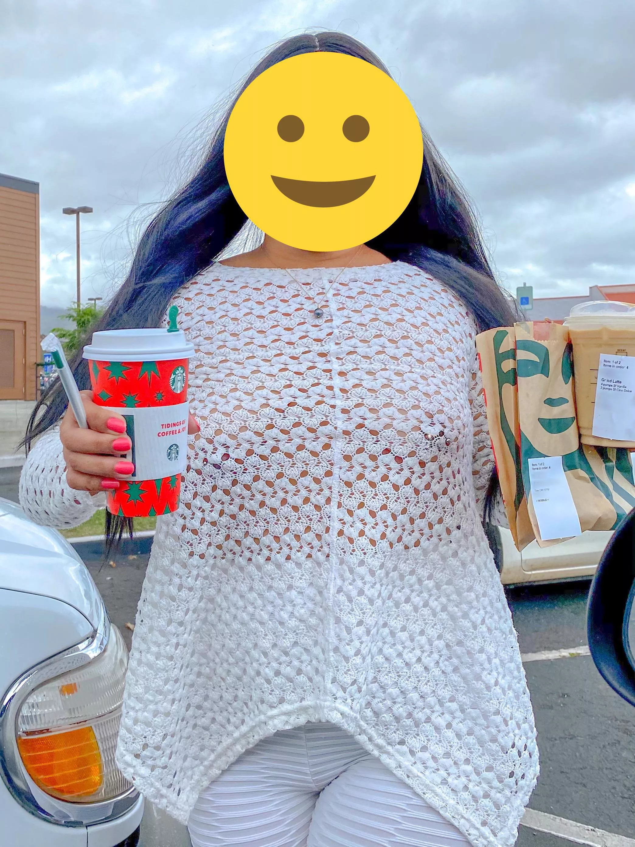 [OC] Here’s your coffee! Zoom to see my piercings.