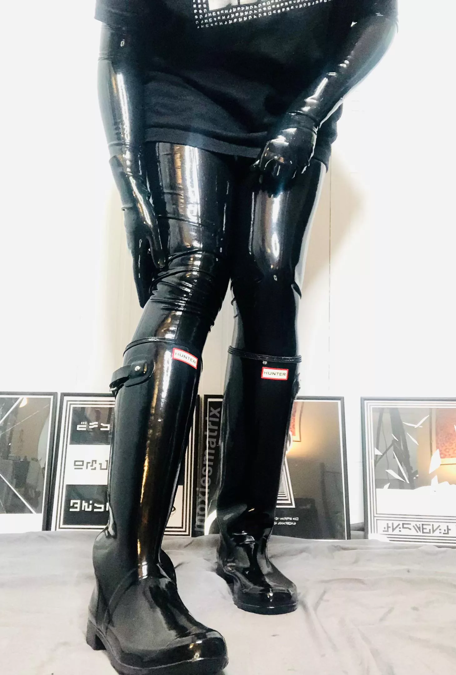 (oc) I recently discovered a love for rubber boots ðŸ–¤ any other fans? I look forward to getting these dirty~