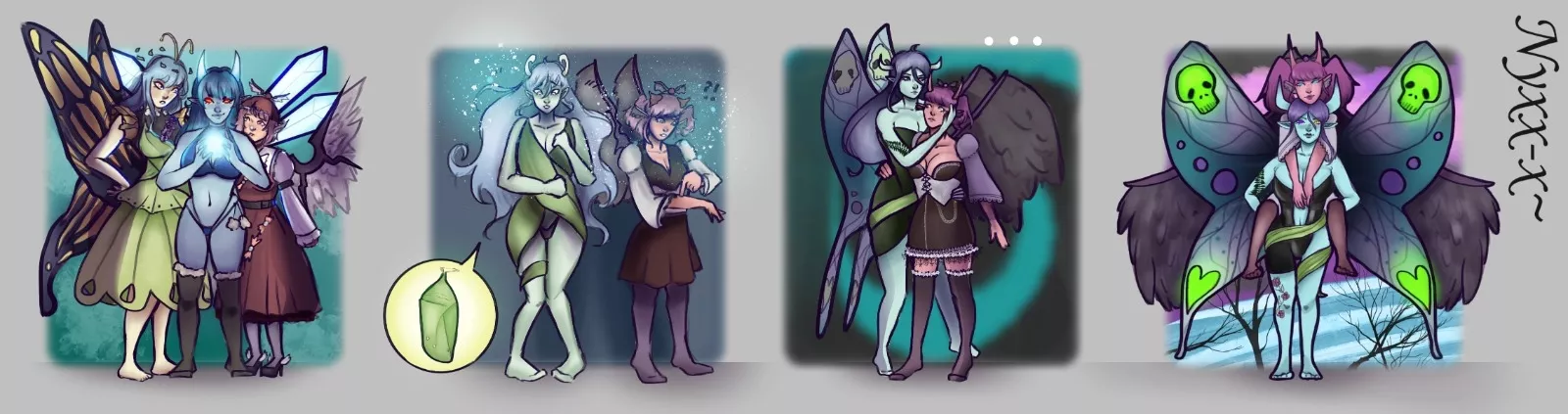 [OC] Mystia and Eternity to Succubus! [Touhou Project] (FTF, Double TF, Monster Girl, Body Modification, Mind Change, Hypno, Succubus) by me (Commission)