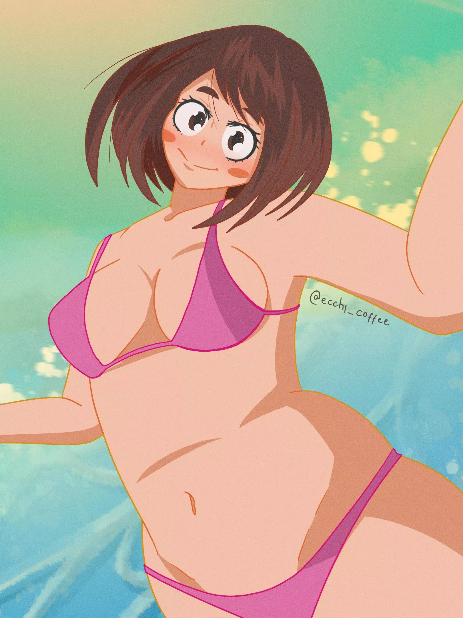 [OC] Ochako at the beach