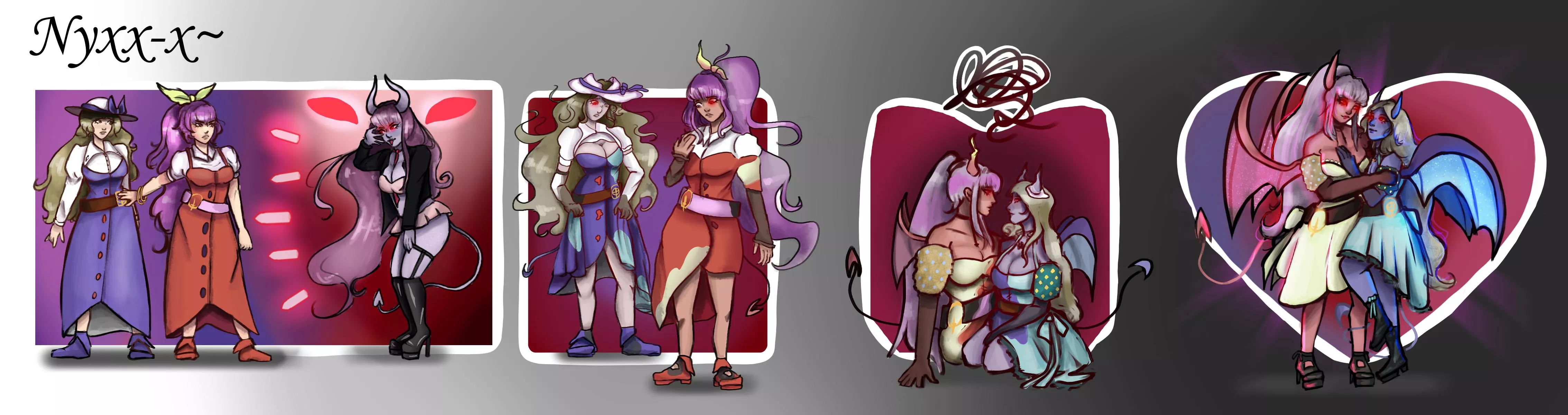 [OC] Toyohime & Yorihime to Succubi! [Touhou Project] (FTF, Double TF, Monster Girl, Body Modification, Mind Change, Hypno, Succubus) by me (Commission)