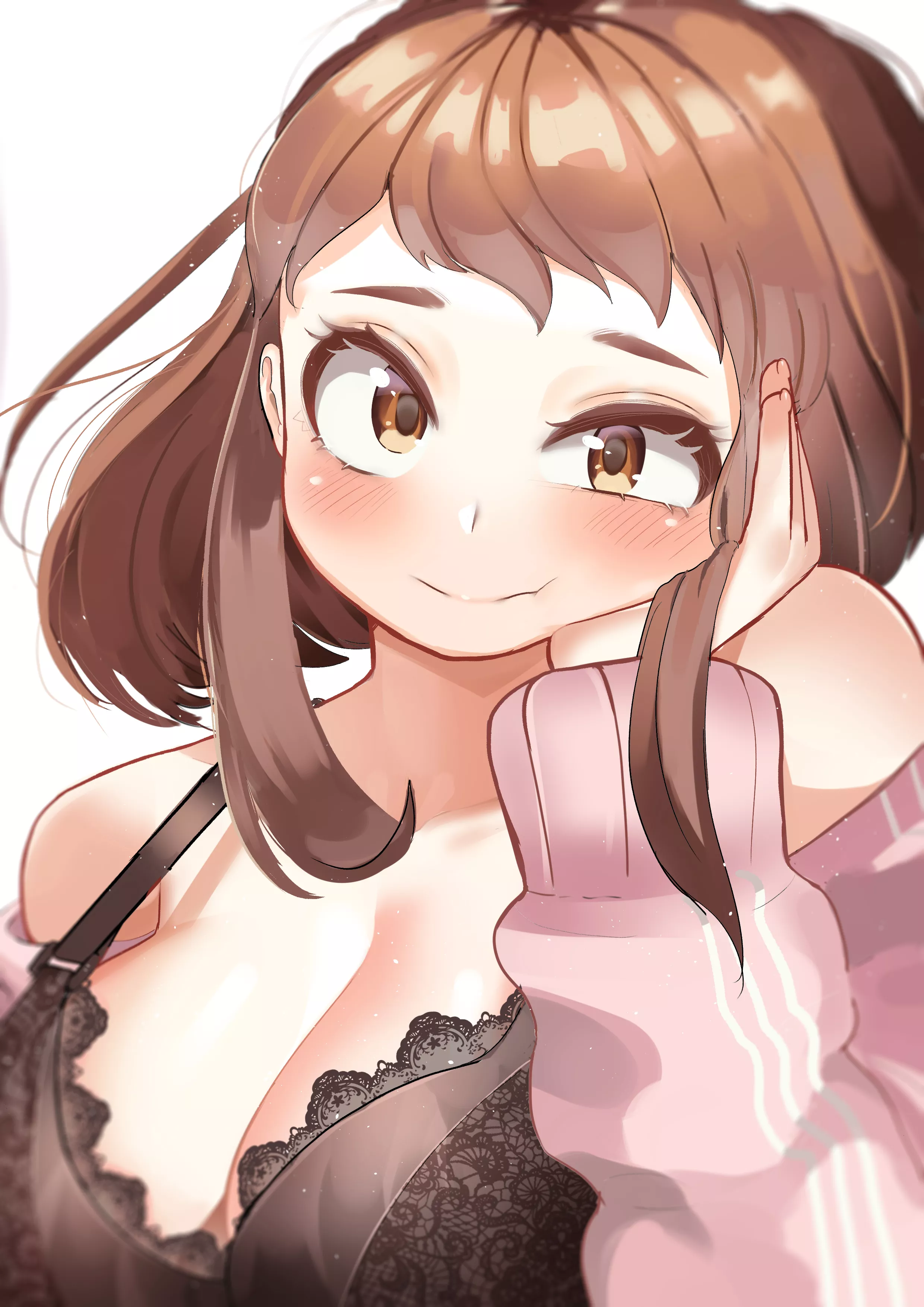 Ochako in a lace bra [zd / @zx623723]