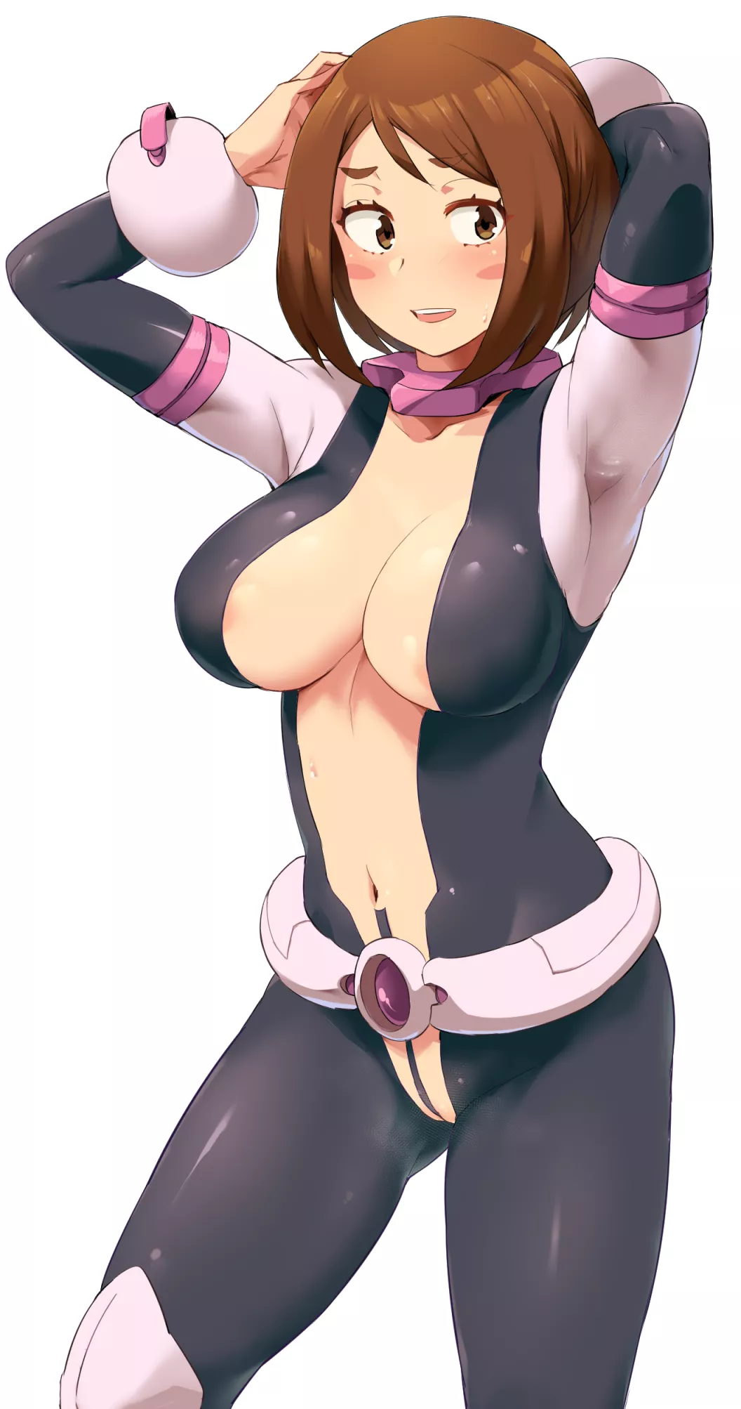 Ochako Lewd Changes To Her Outfit (Minakami) [My Hero Academia]