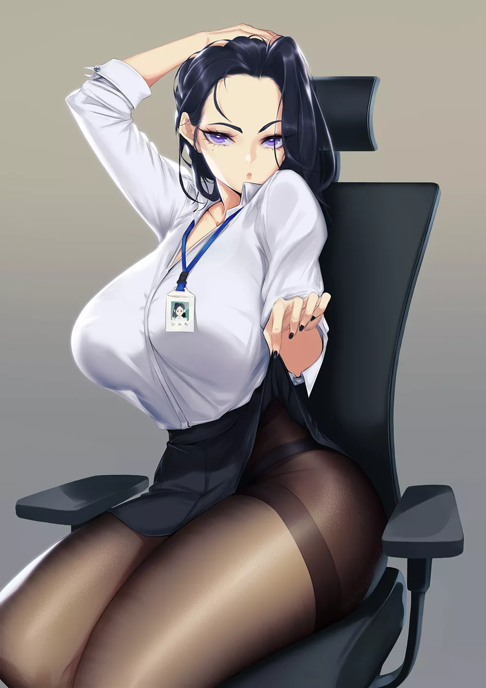 Office lady luring in her next prey