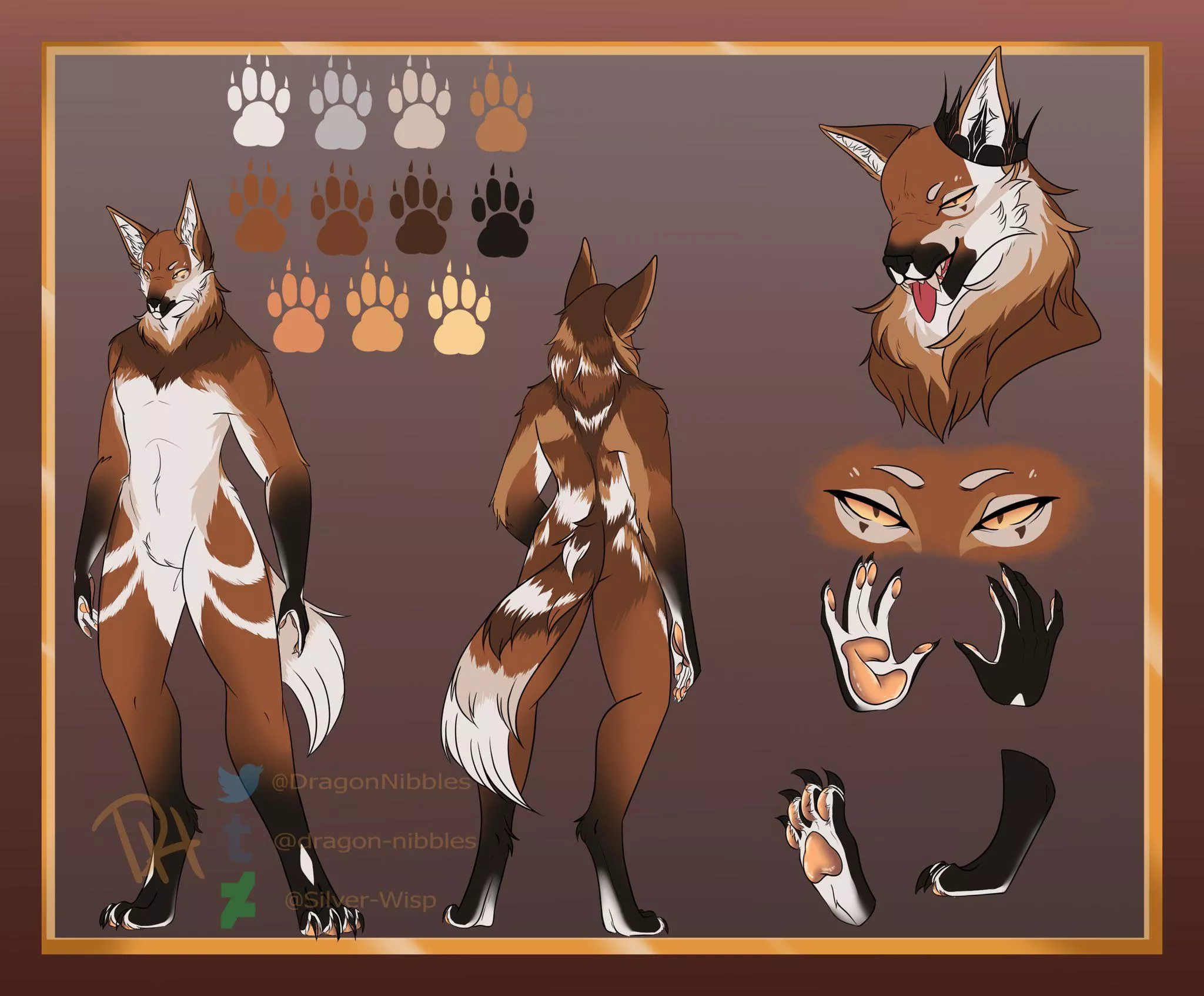 One of my best furry ref commissions Iâ€™ve done for someone over on discord <3