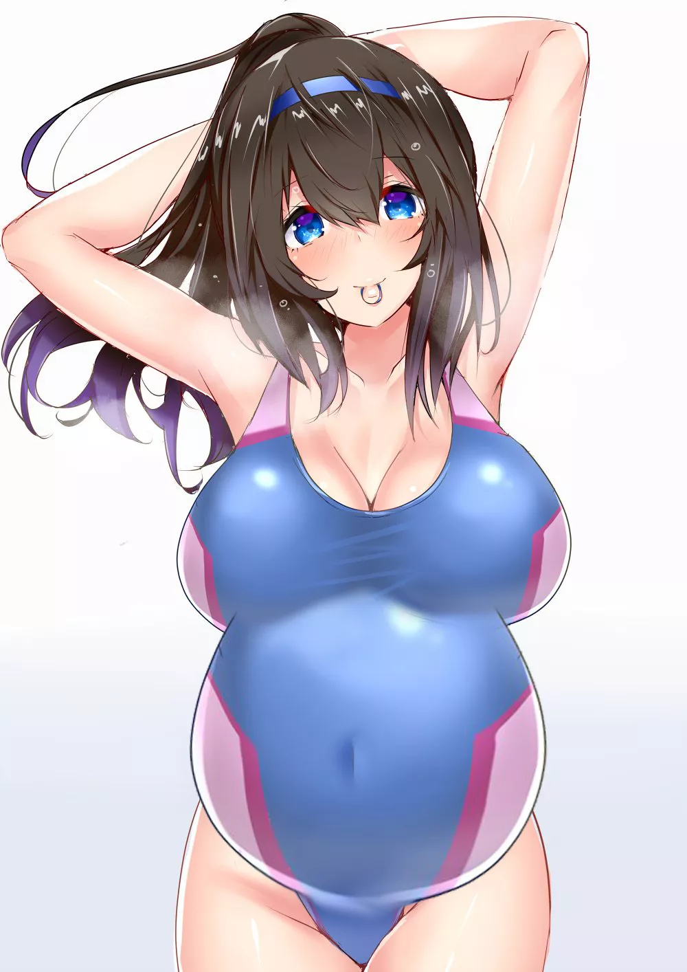 One-piece swimsuit preggo Fumika