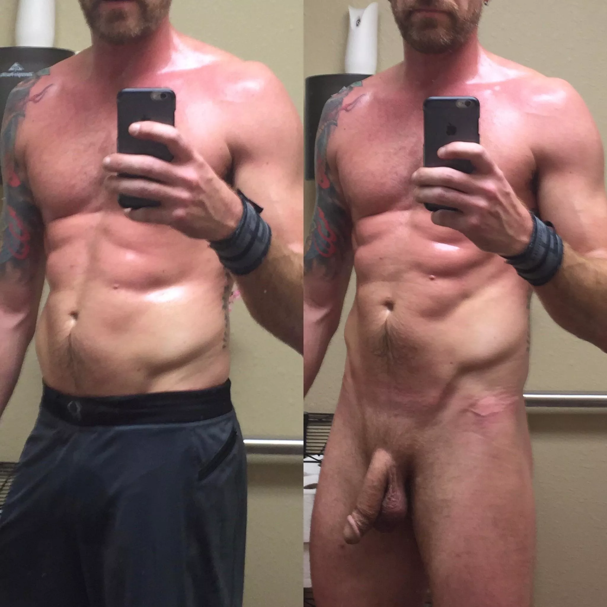 On/off in the gym locker room (M)