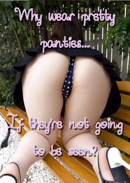 Panties are meant to be seen 🤗🤗