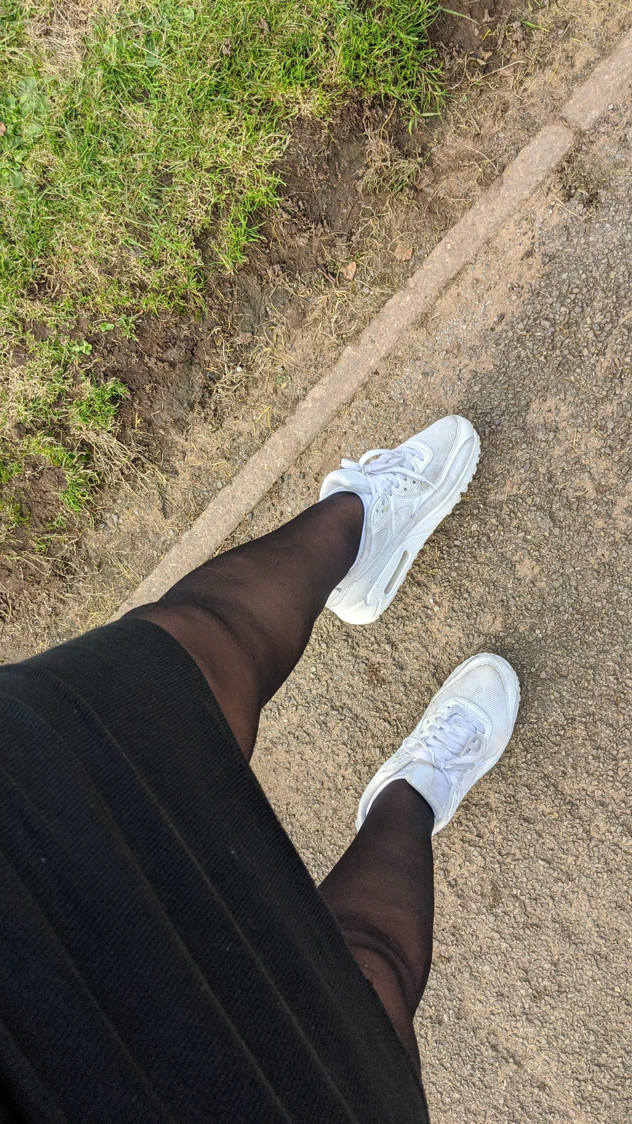 pantyhose and trainers ?