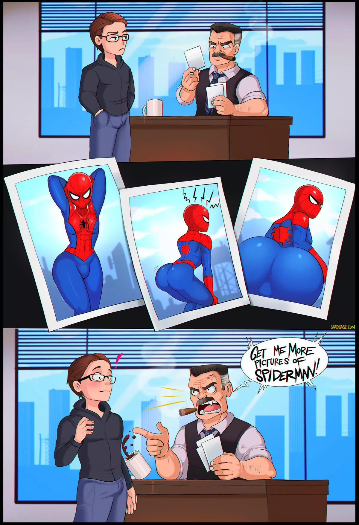 PARKER GET ME MORE PICTURES OF SPIDER-MAN!!! (Shadbase)