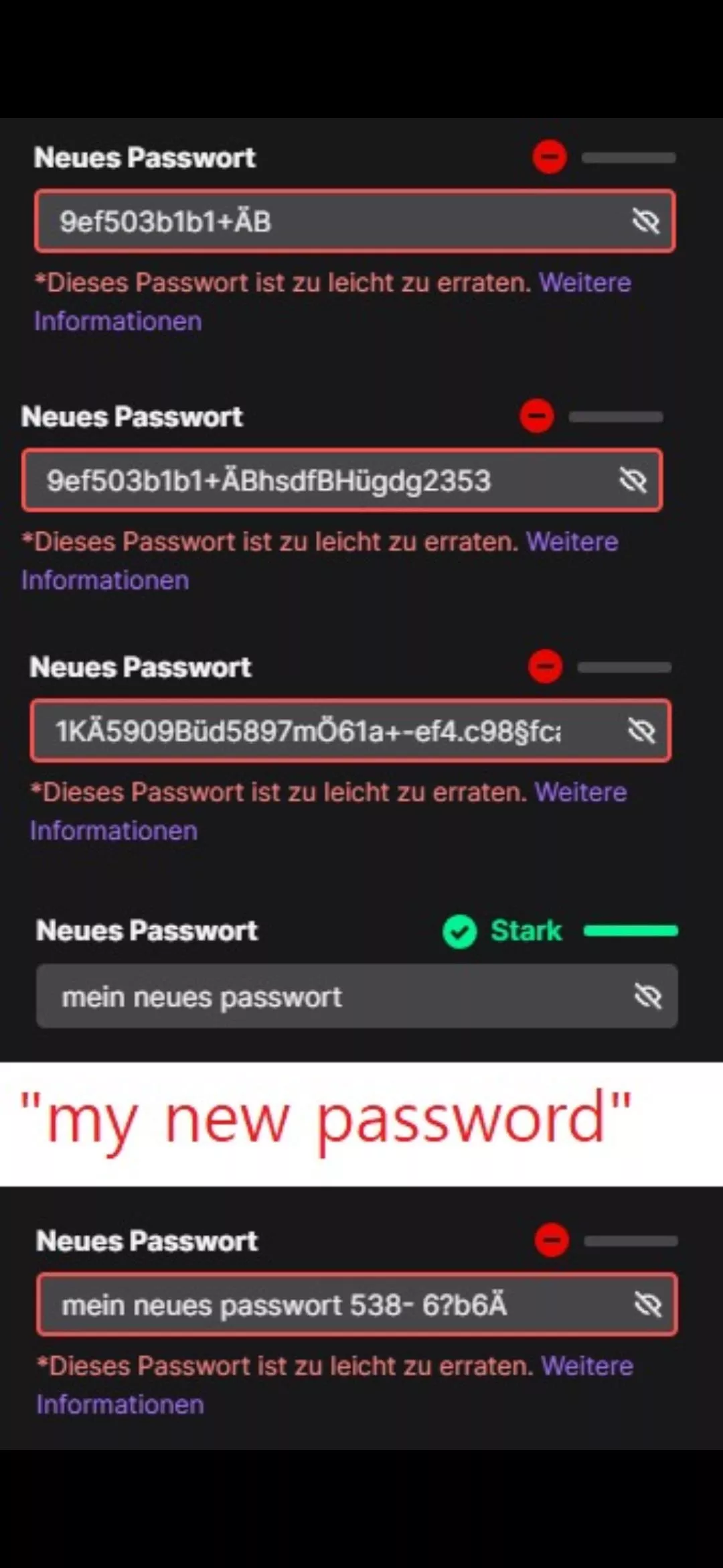 Passwords might need a rework no?