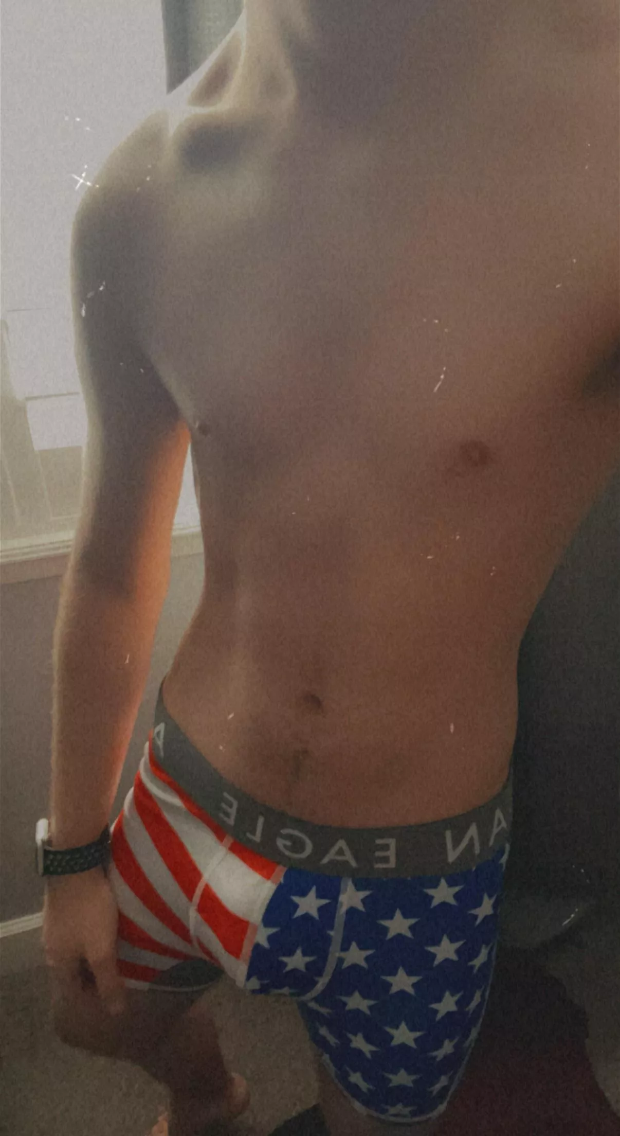 Patriotic boxer bulge