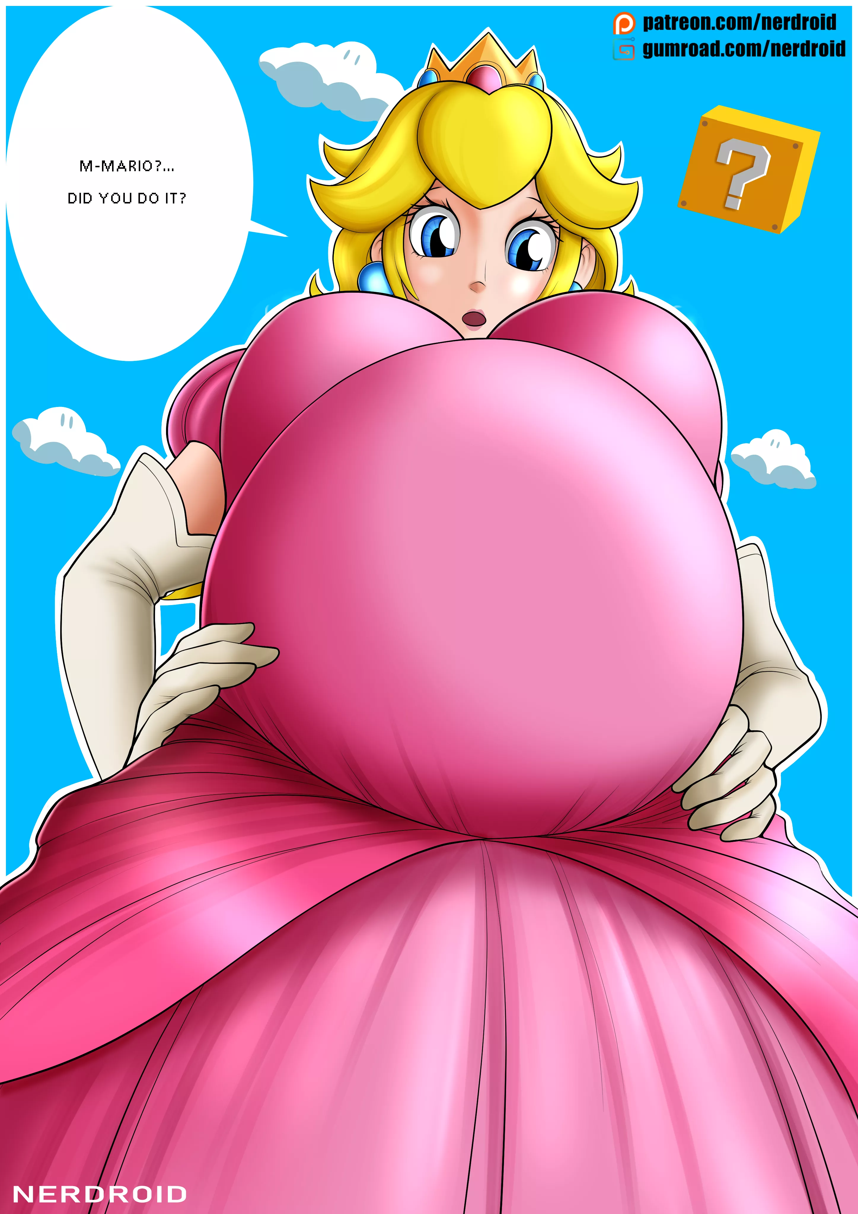 Peach pregnant - Art by me(NerDroid)