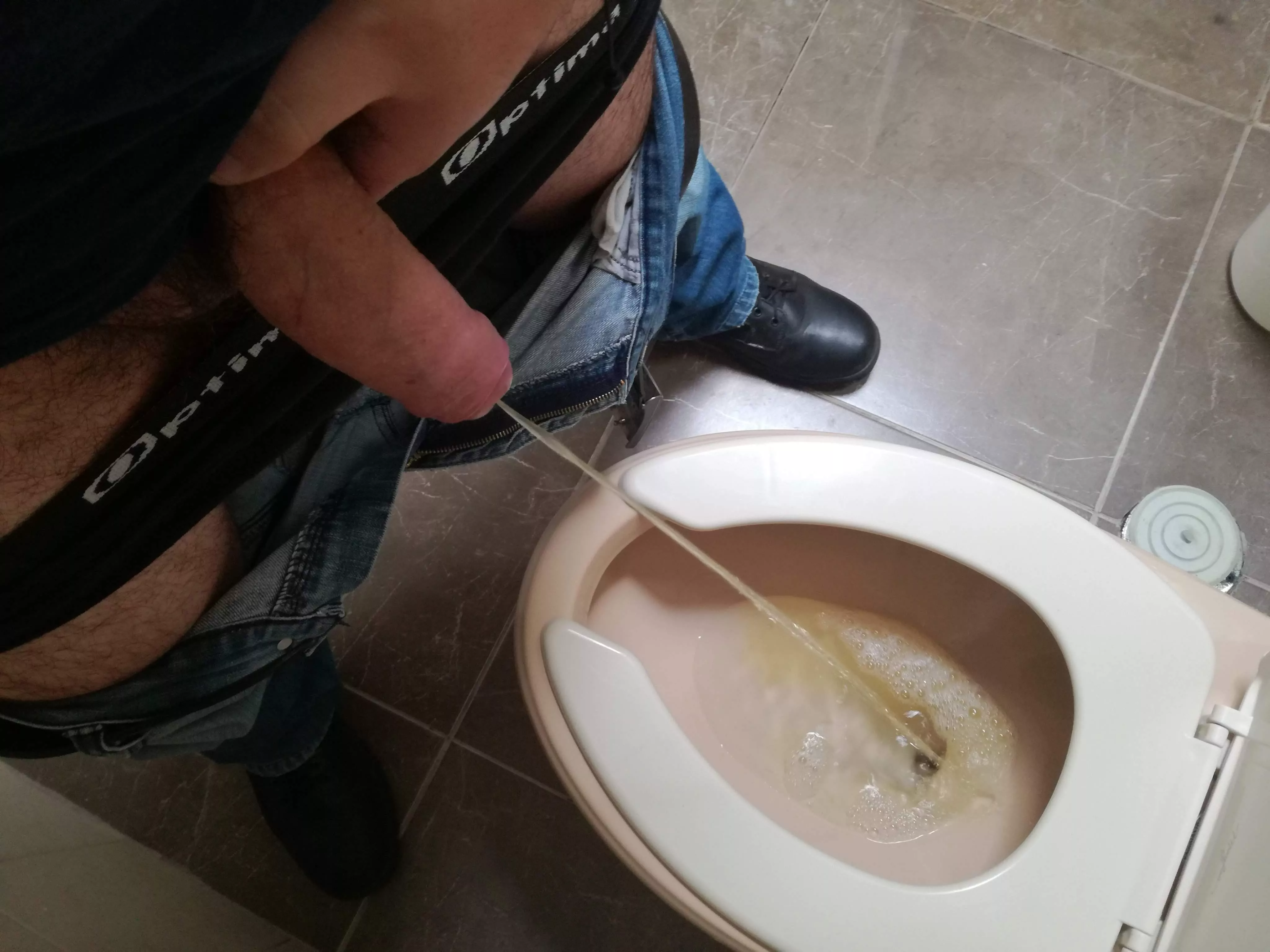 Pee break at work