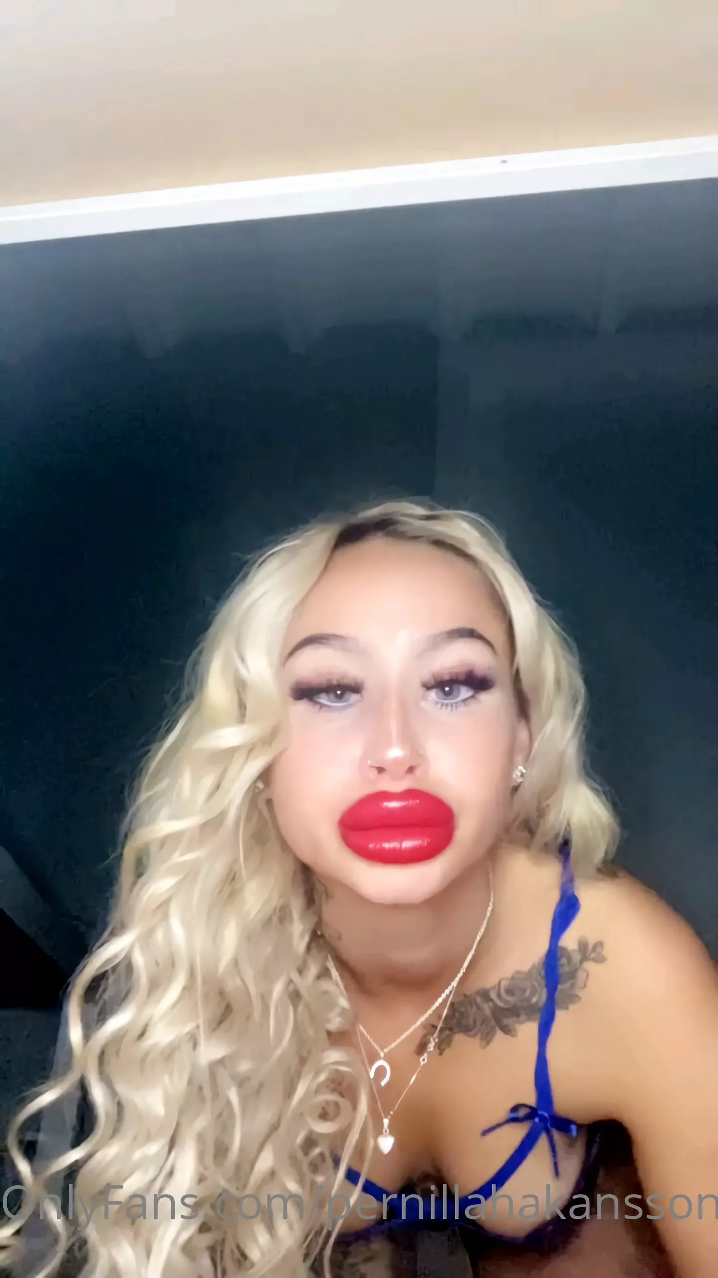 Pernilla's massive lips