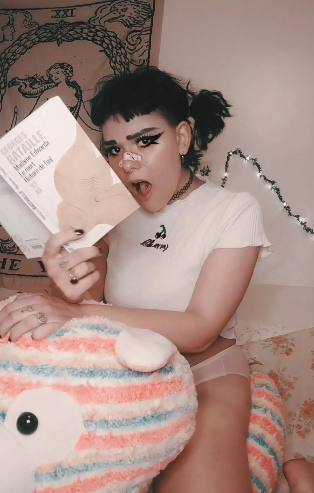 photo taken from my last erotic reading ðŸ–¤