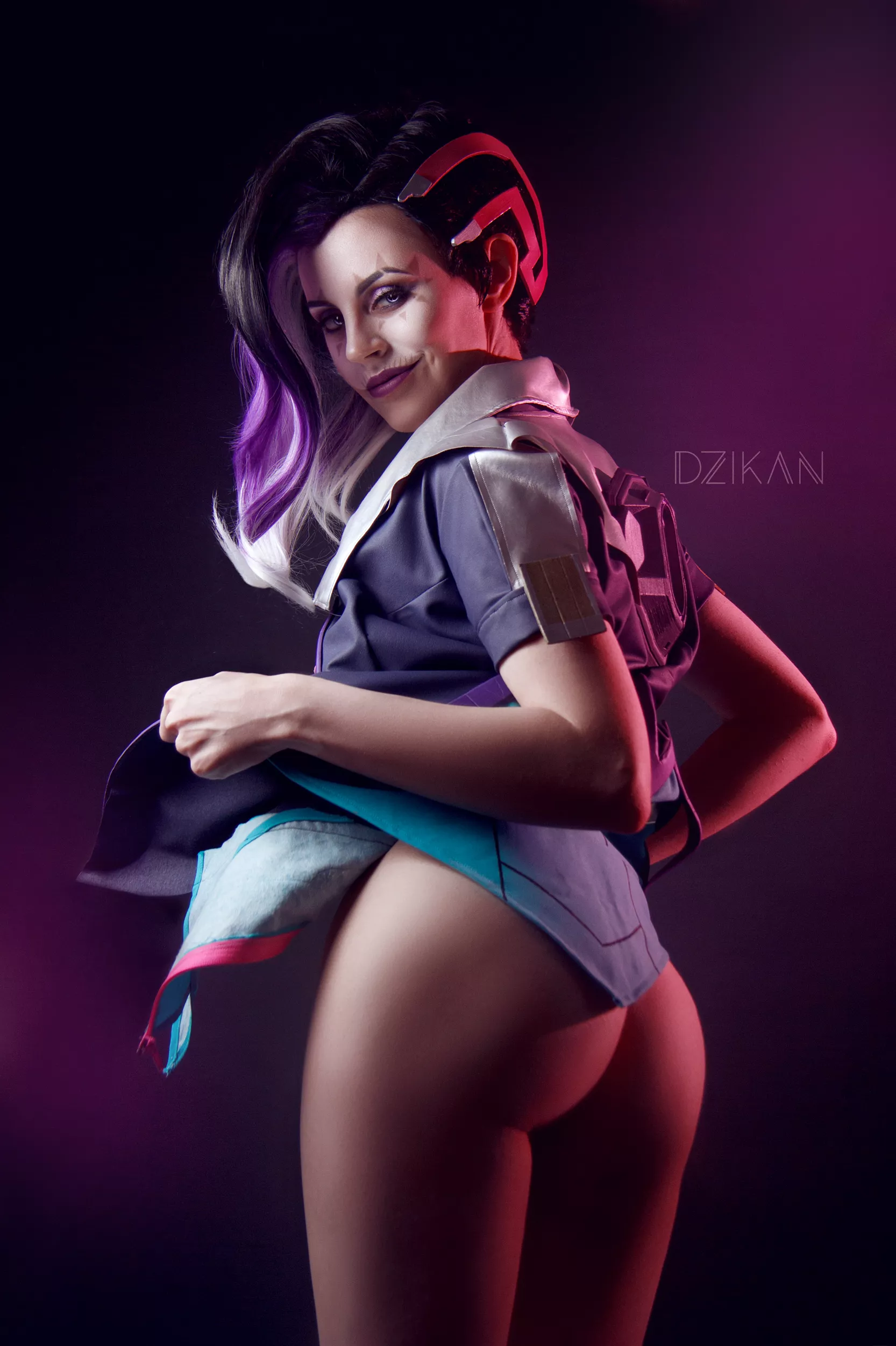 [photographer] Sombra cosplay photoshoot by Dzikan (Overwatch)